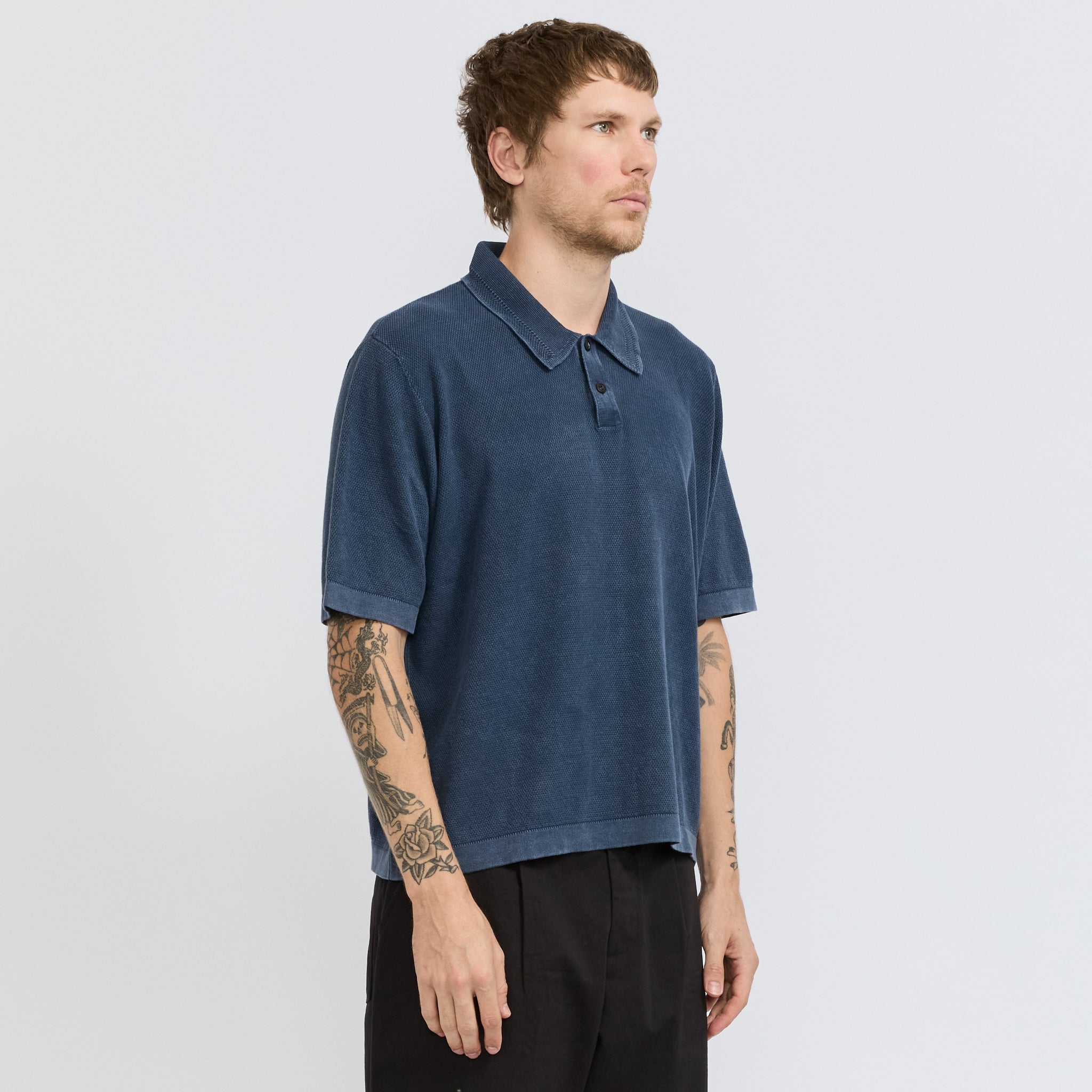 Knit Polo Navy