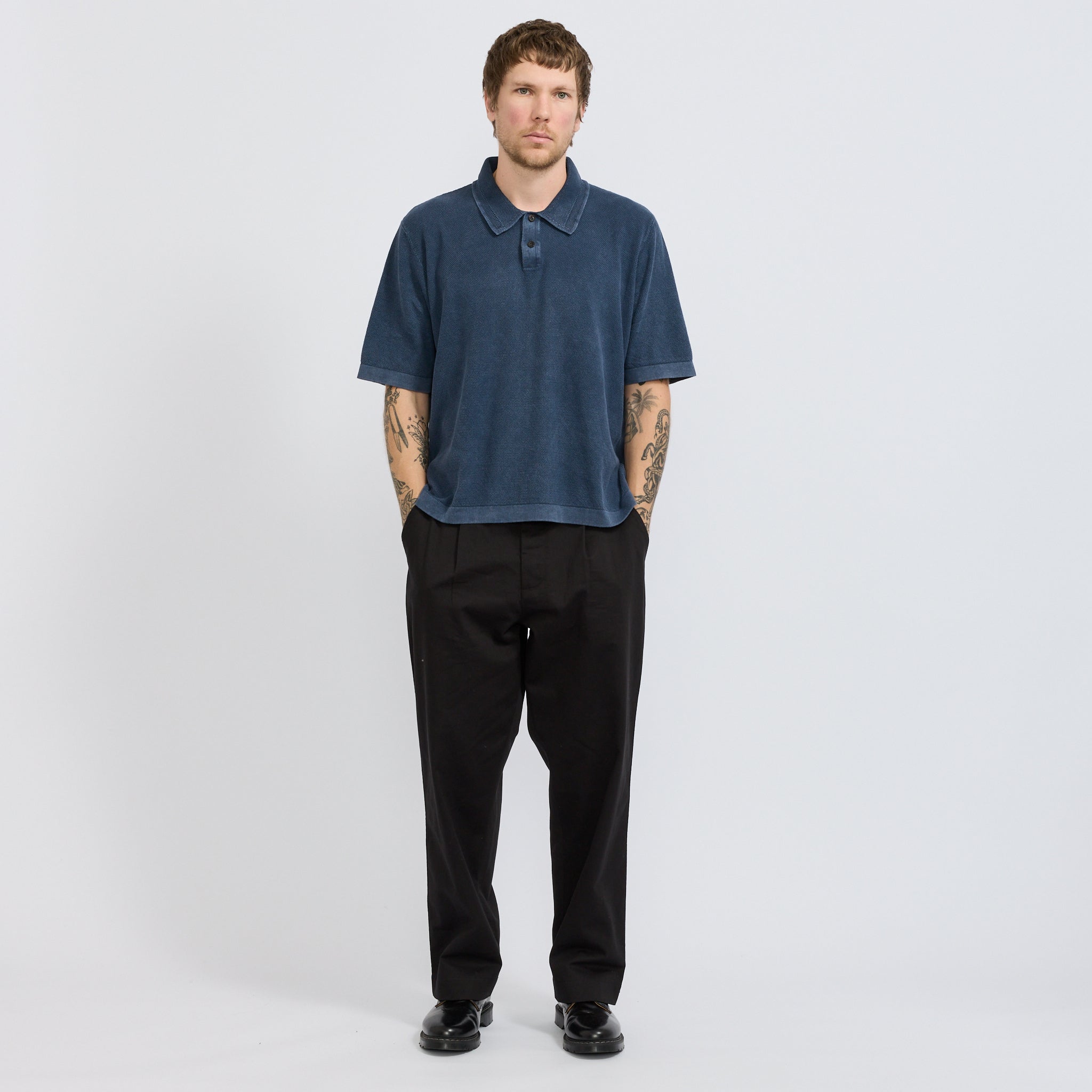Knit Polo Navy