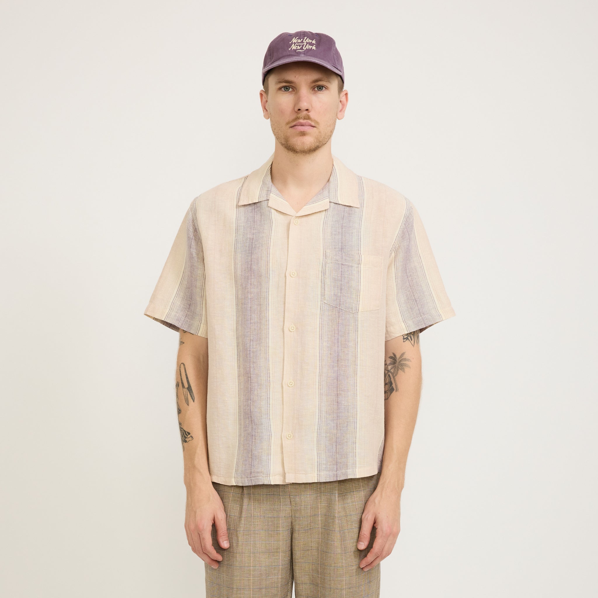 NY NY Script Hat Purple