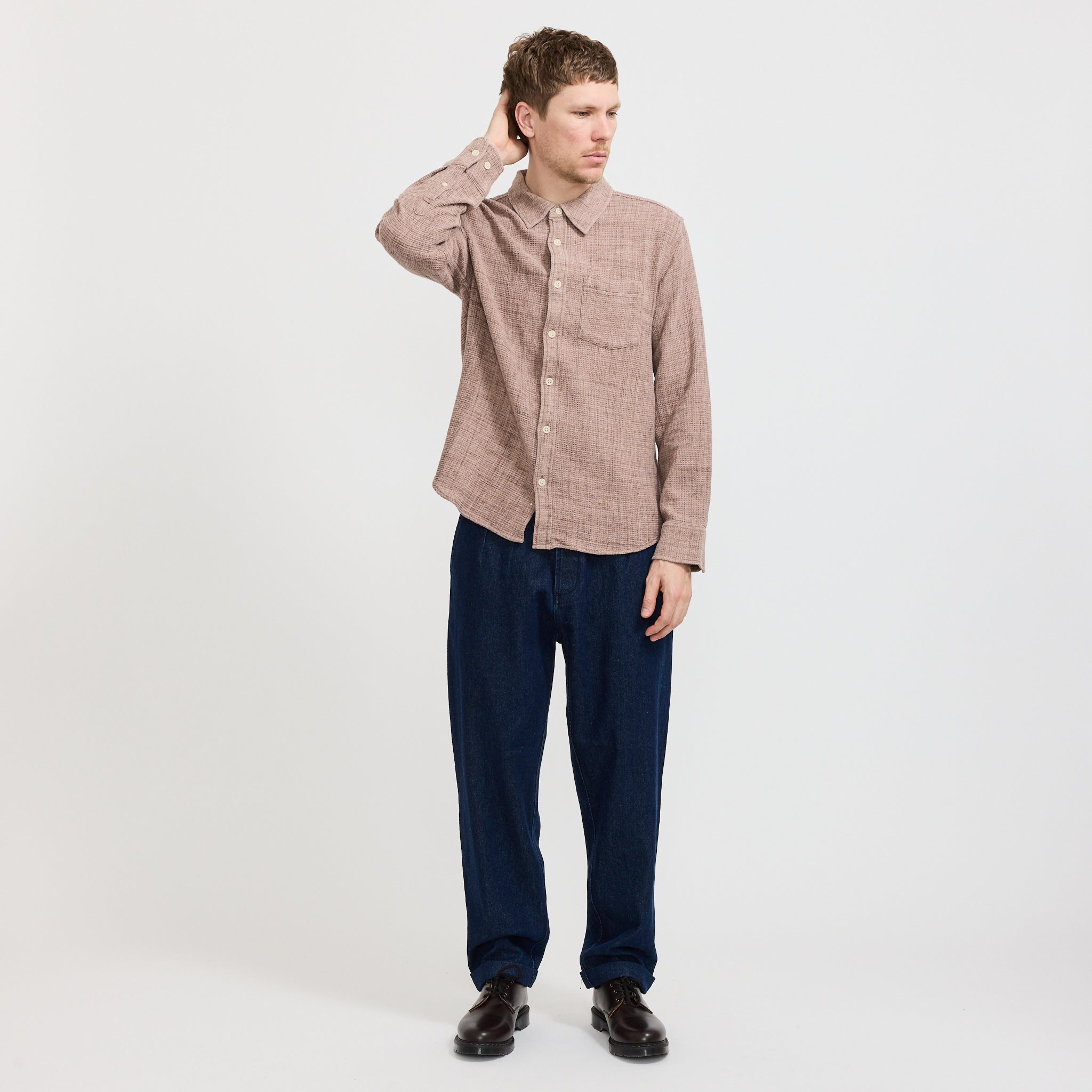 Corridor NYC | Pigment Dyed Waffle LS Dusk | Maplestore