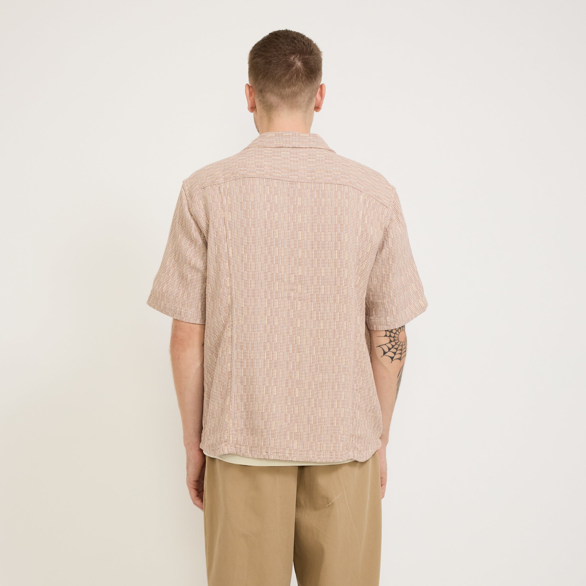 Corridor NYC | Rainbow Weave Camp Collar Pink | Maplestore
