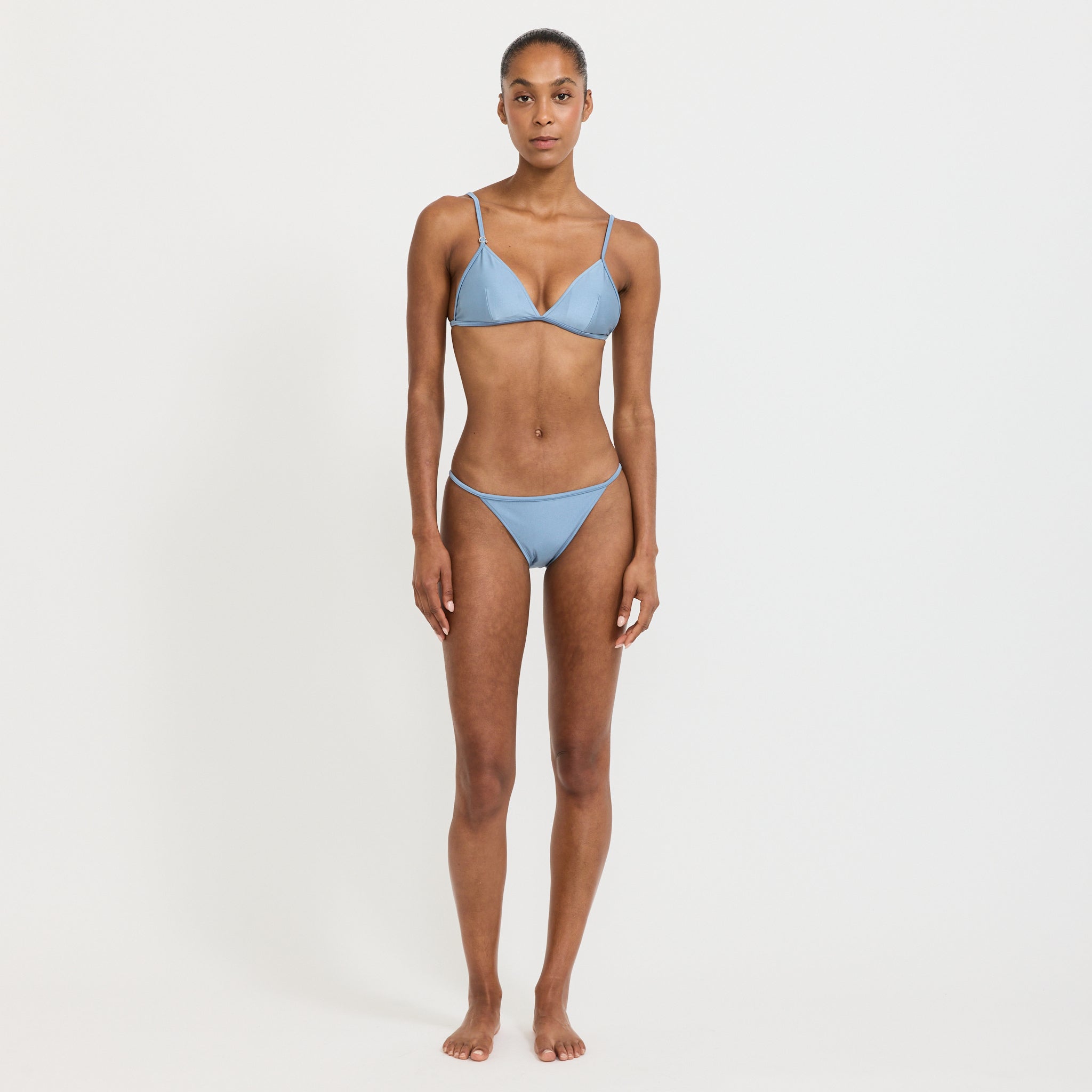 String Brief Steel Blue Shimmer