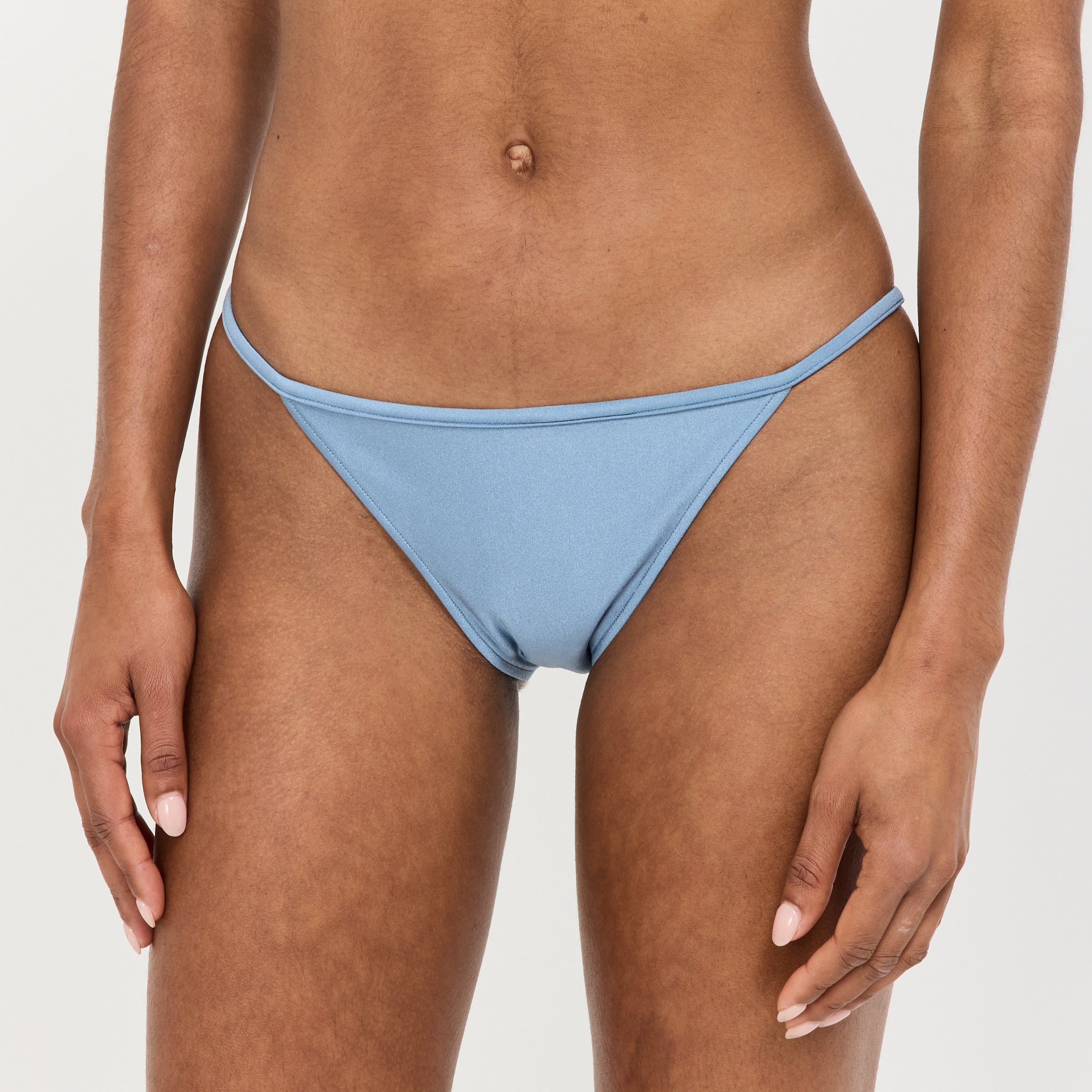 String Brief Steel Blue Shimmer