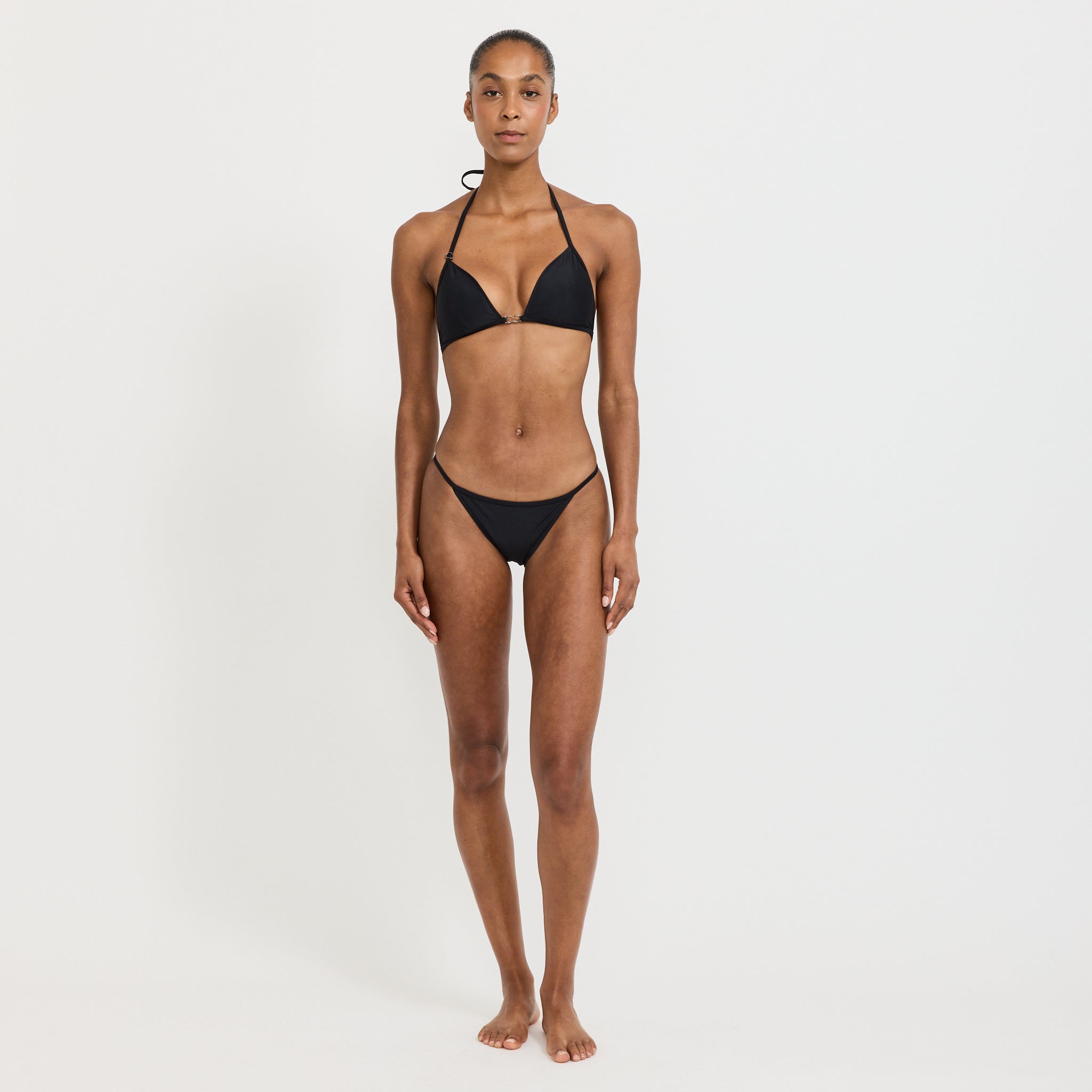 String Bikini Top Nero