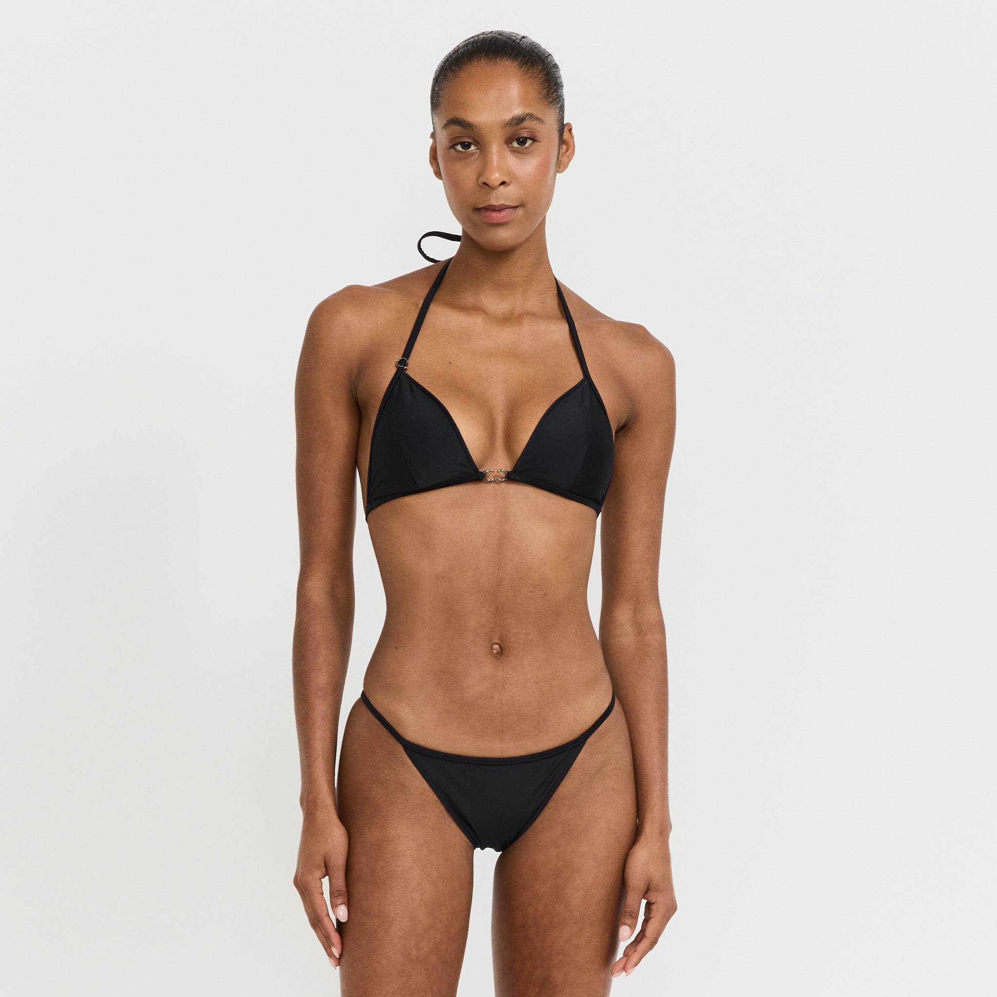 String Bikini Top Nero