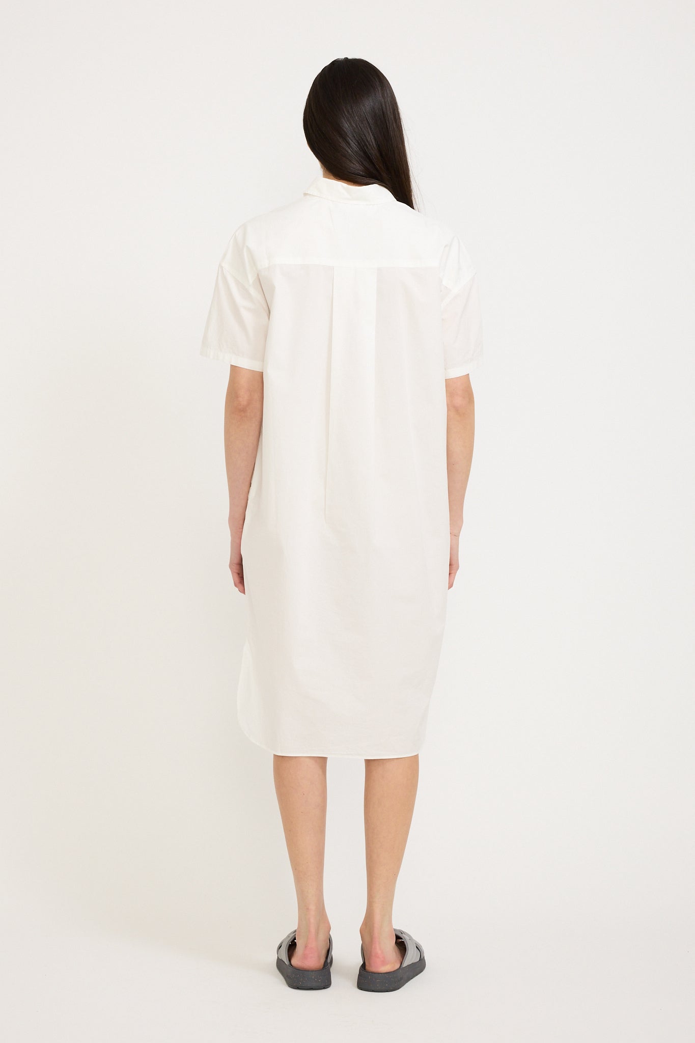 LMND | Chiara Short Sleeve Shirt Dress White | Maplestore