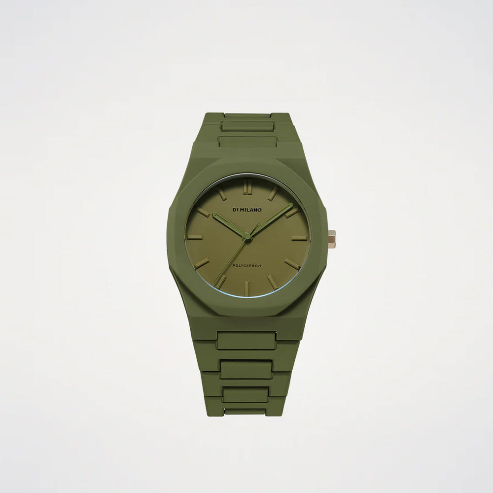 D1 Milano | Military Green Polycarbon Watch | Maplestore