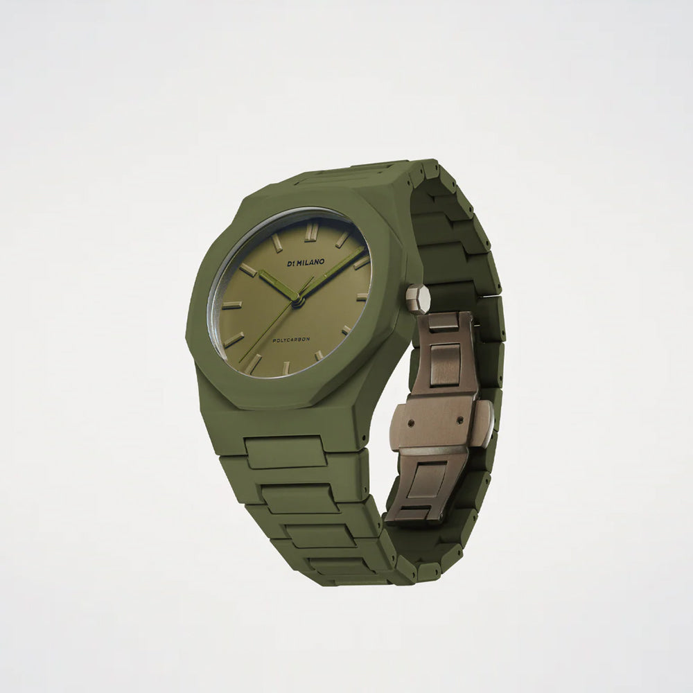 D1 Milano | Military Green Polycarbon Watch | Maplestore