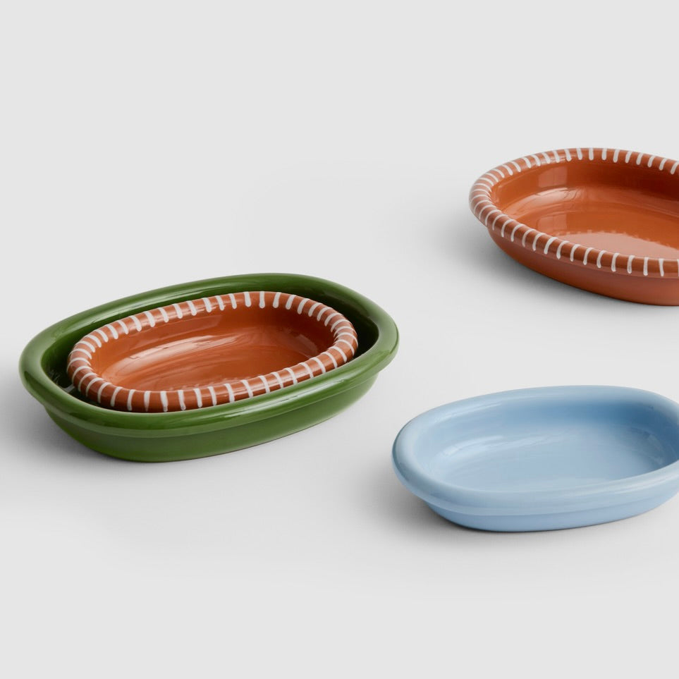Barro Oval Dish Large Green