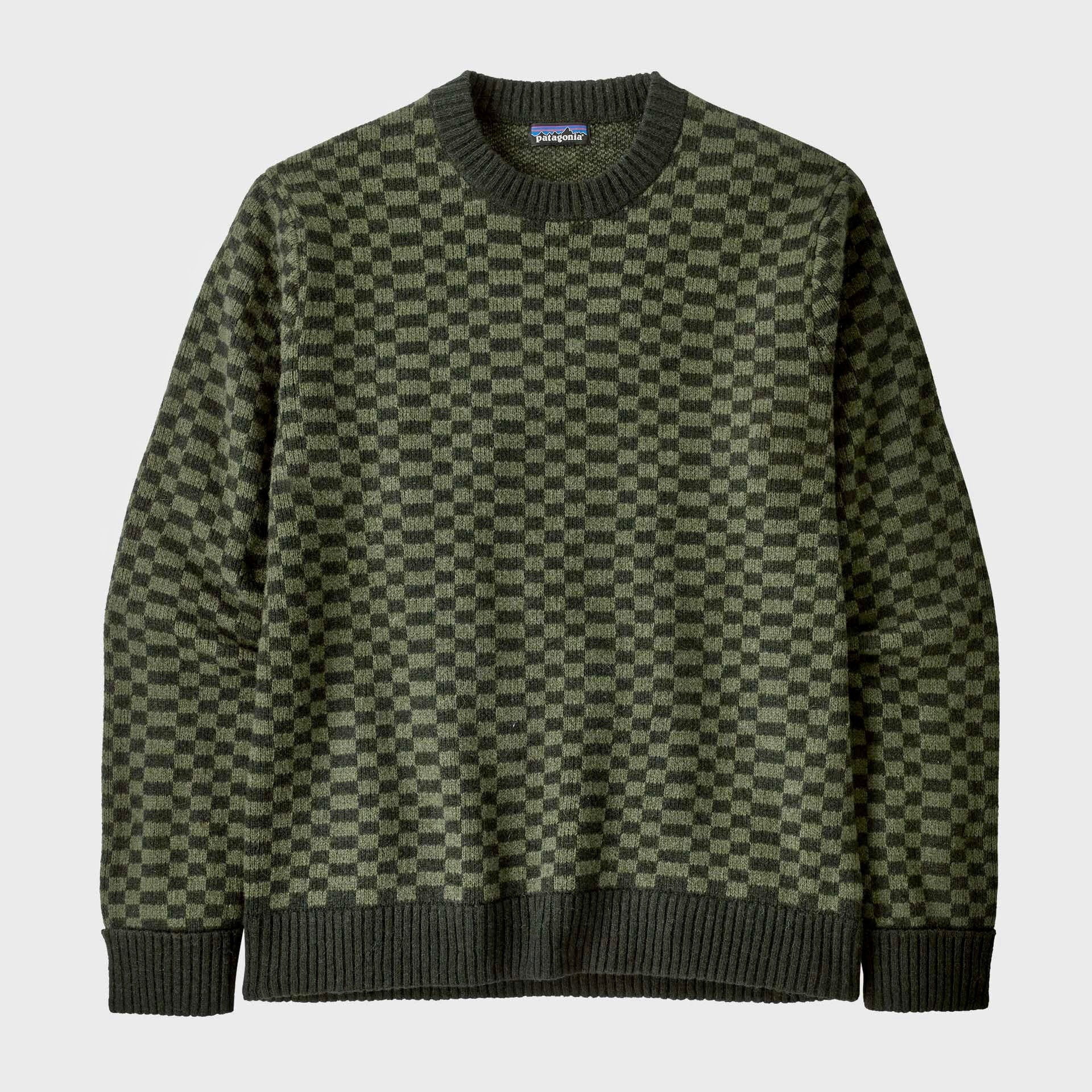 Patagonia | Recycled Wool Blend Sweater Finned: Old Growth Green | Maplestore