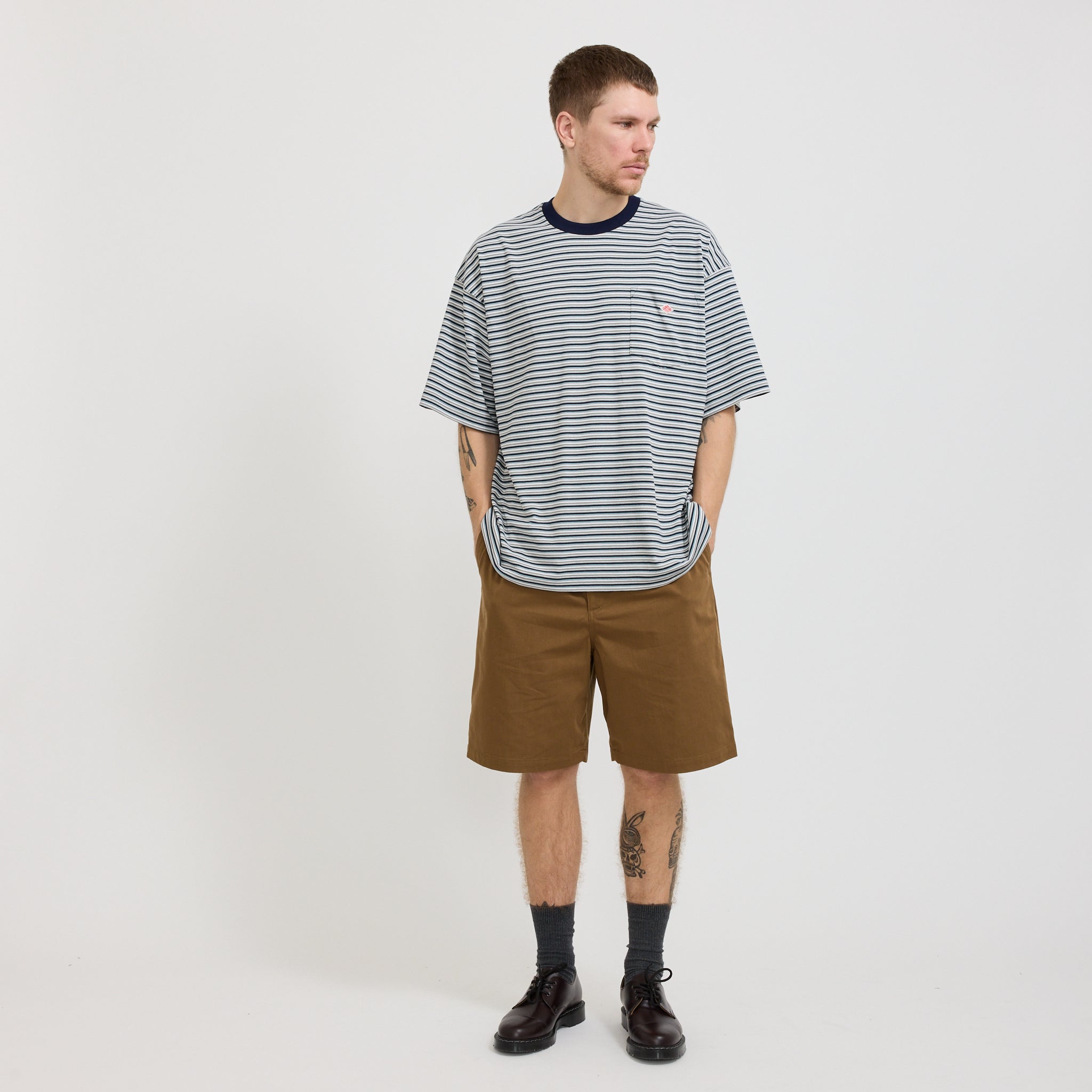 Danton | Big T-Shirt Navy-Grey Multi | Maplestore
