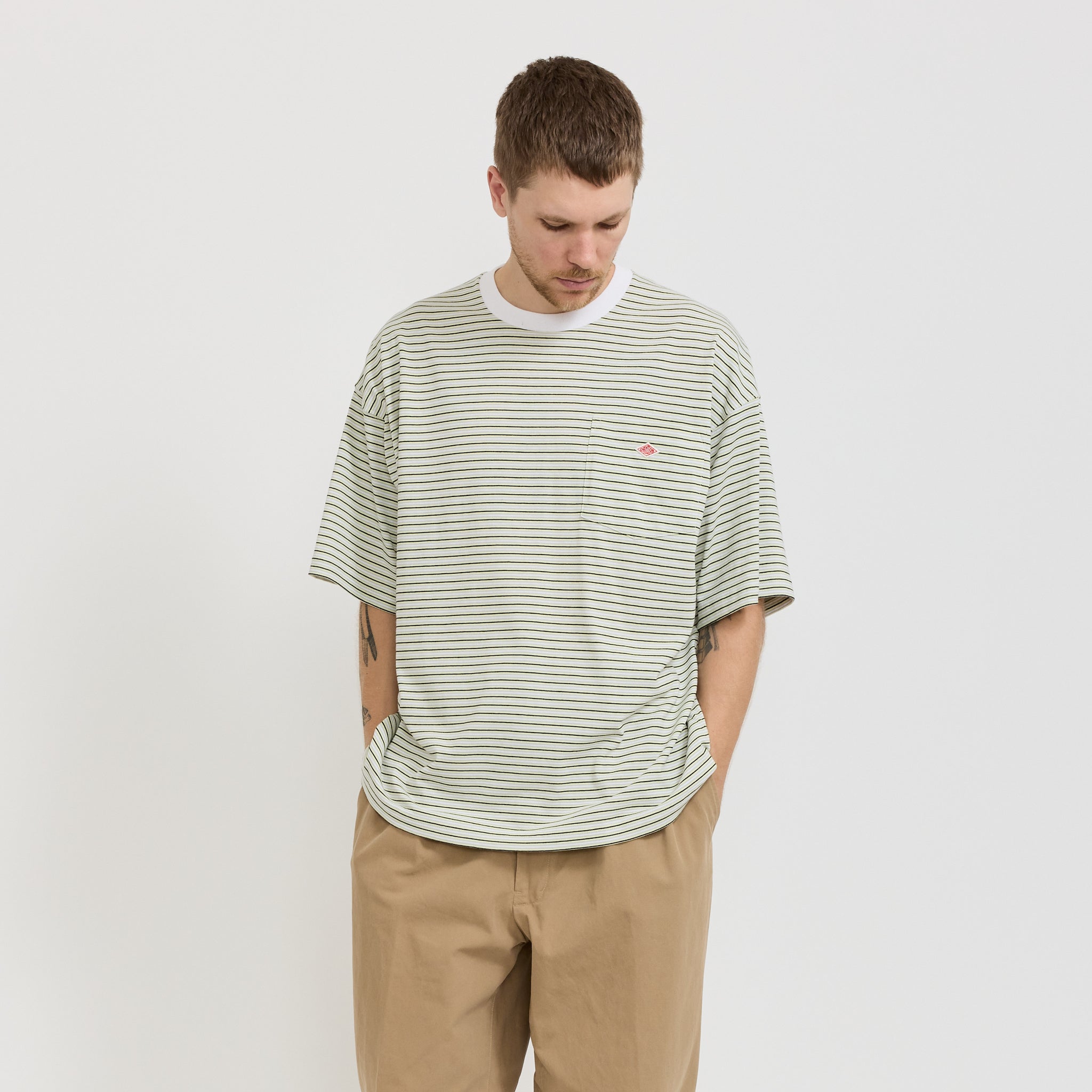 Danton | Big T-Shirt Yellow/Grey Multi | Maplestore