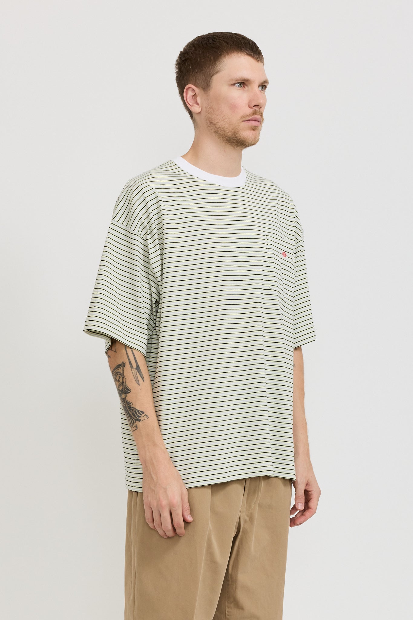 Danton | Big T-Shirt Yellow/Grey Multi | Maplestore