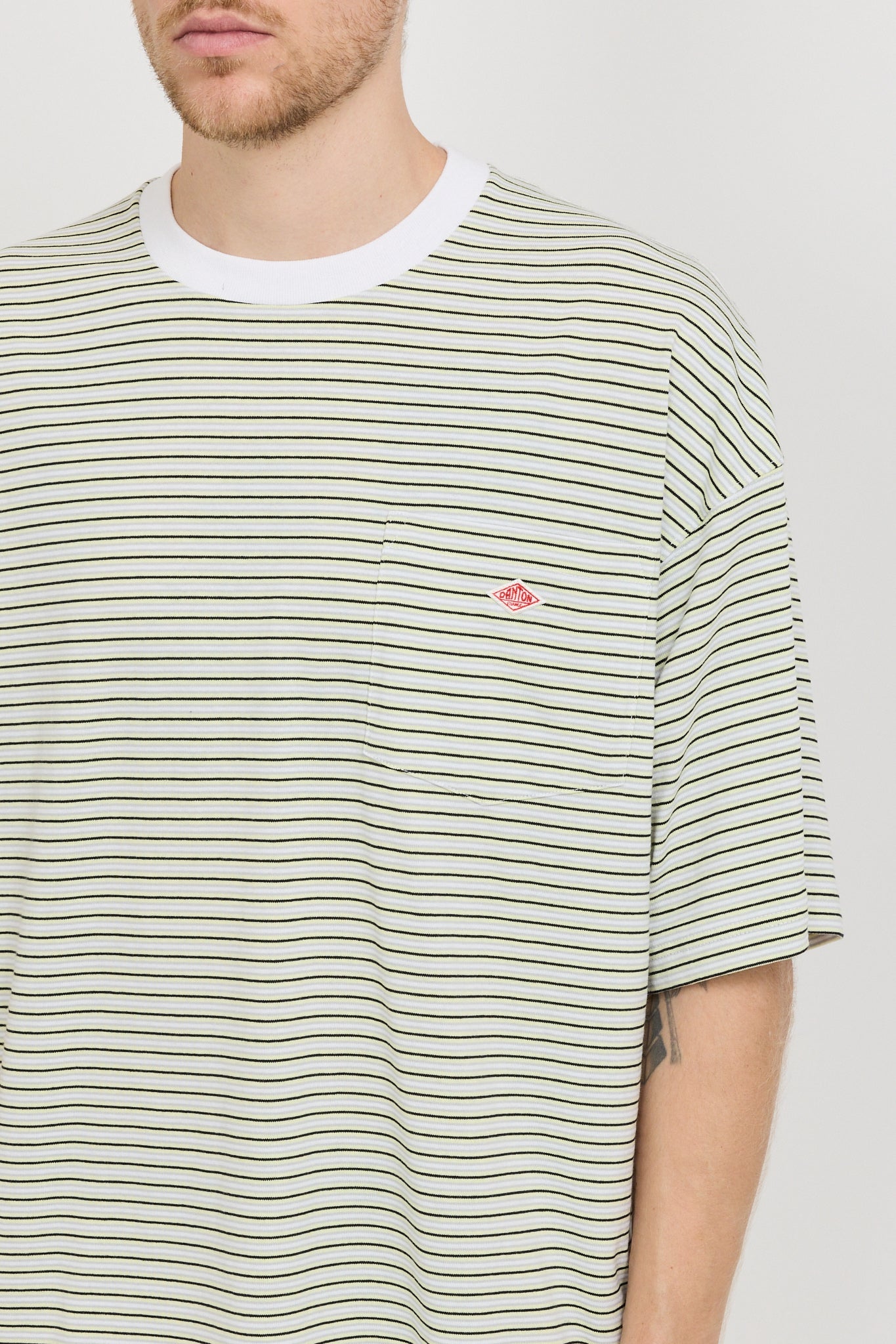 Danton | Big T-Shirt Yellow/Grey Multi | Maplestore