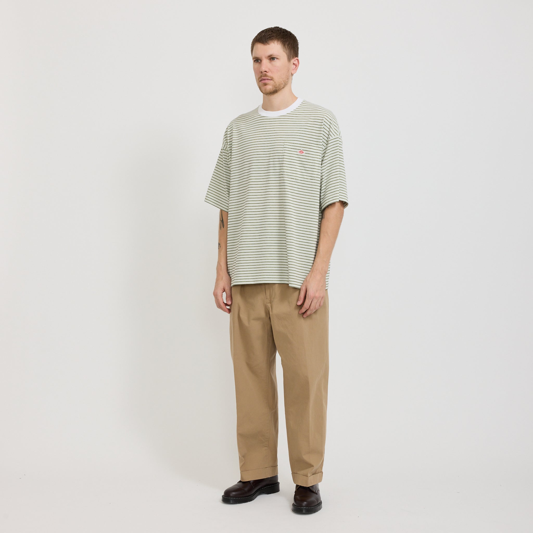 Danton | Big T-Shirt Yellow/Grey Multi | Maplestore