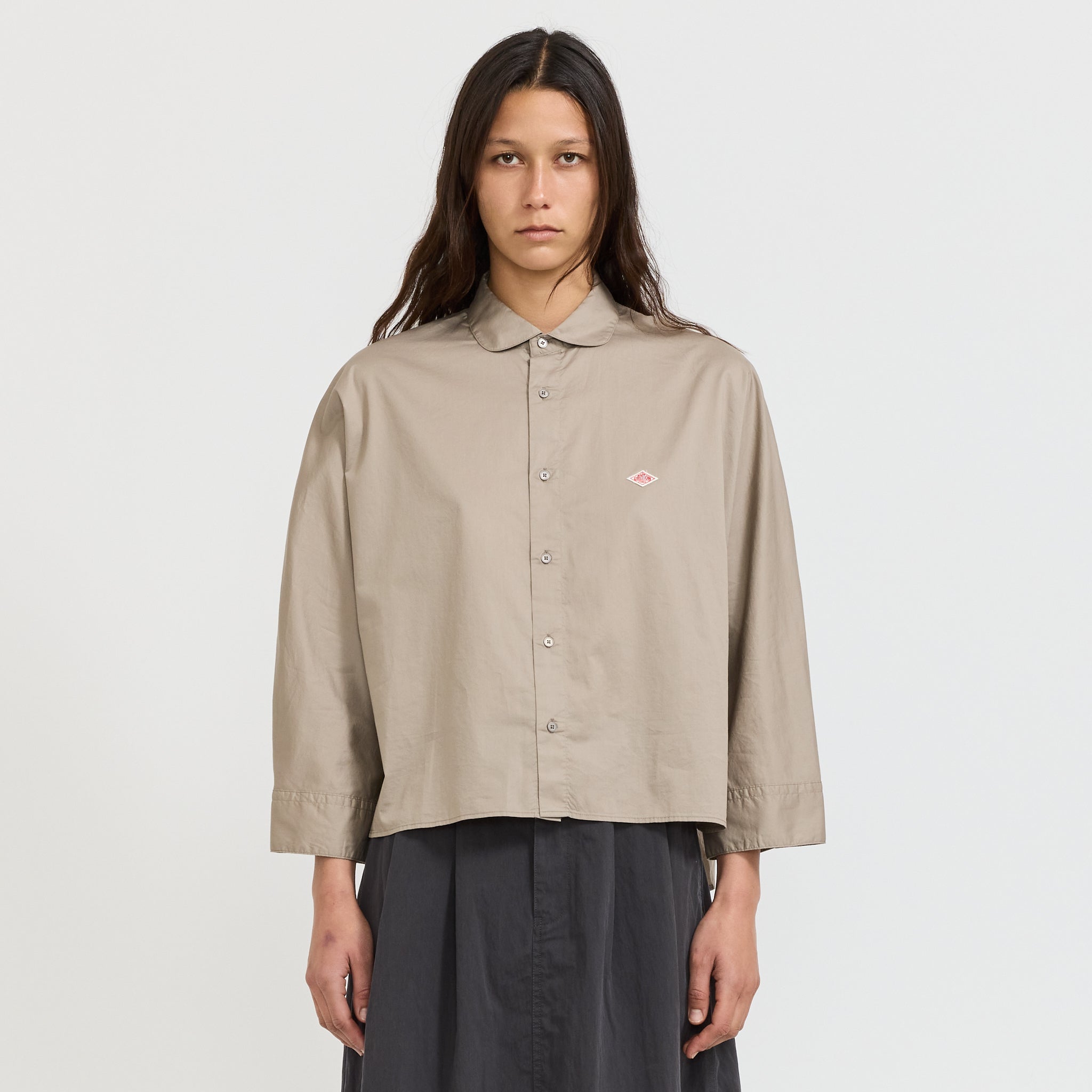 Dolman Sleeve Shirt Twill Taupe