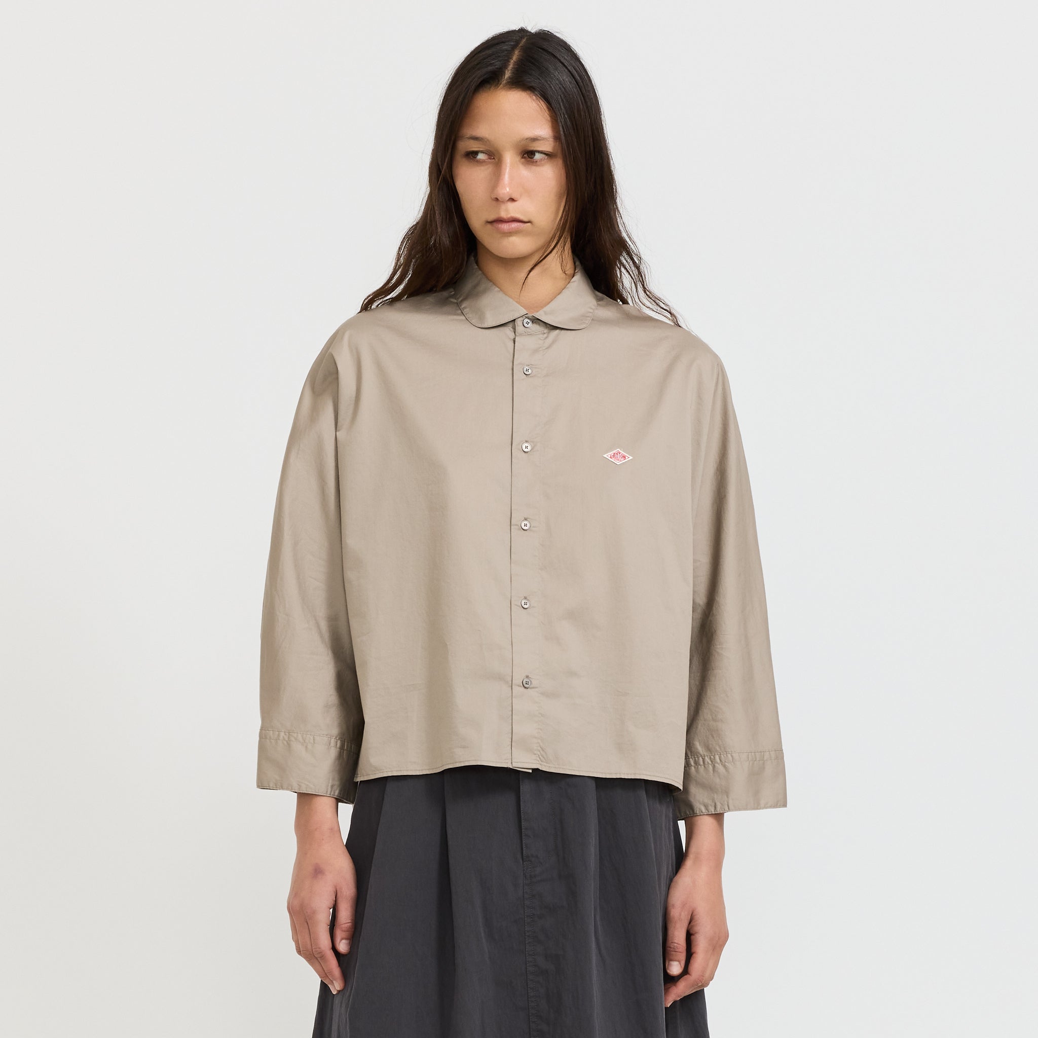 Dolman Sleeve Shirt Twill Taupe
