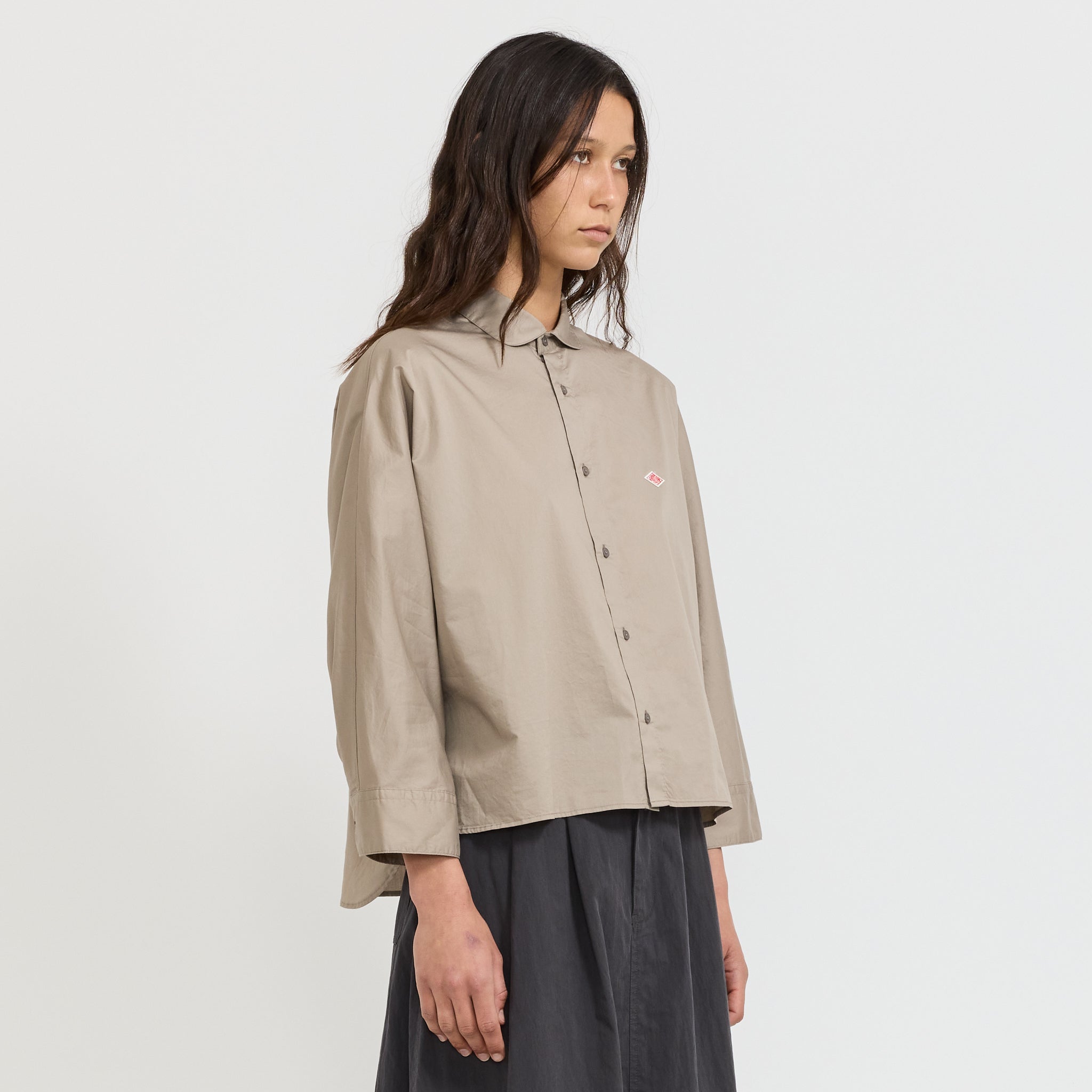 Dolman Sleeve Shirt Twill Taupe