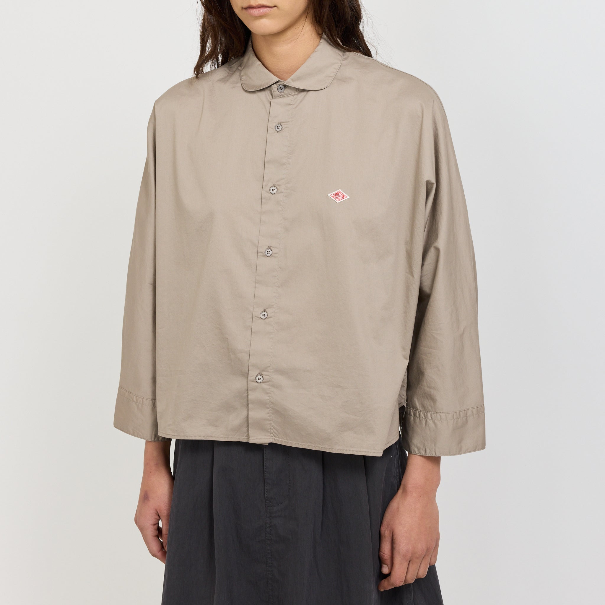 Dolman Sleeve Shirt Twill Taupe