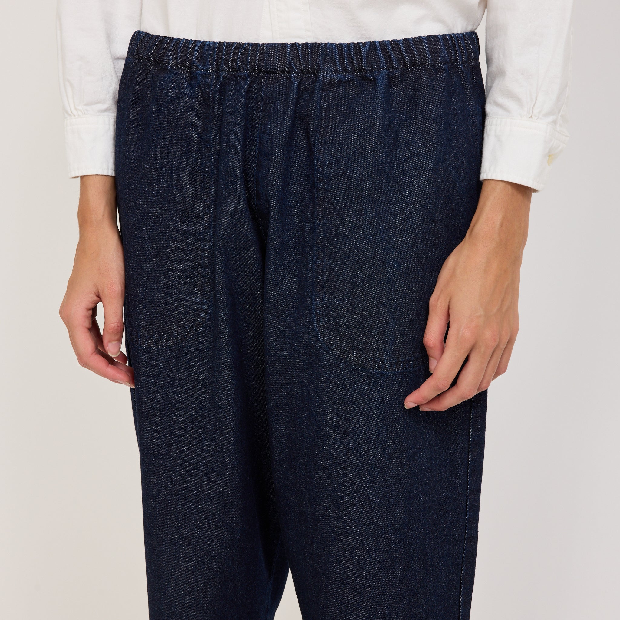 Danton | Womens Easy Pants 10oz Denim Indigo | Maplestore