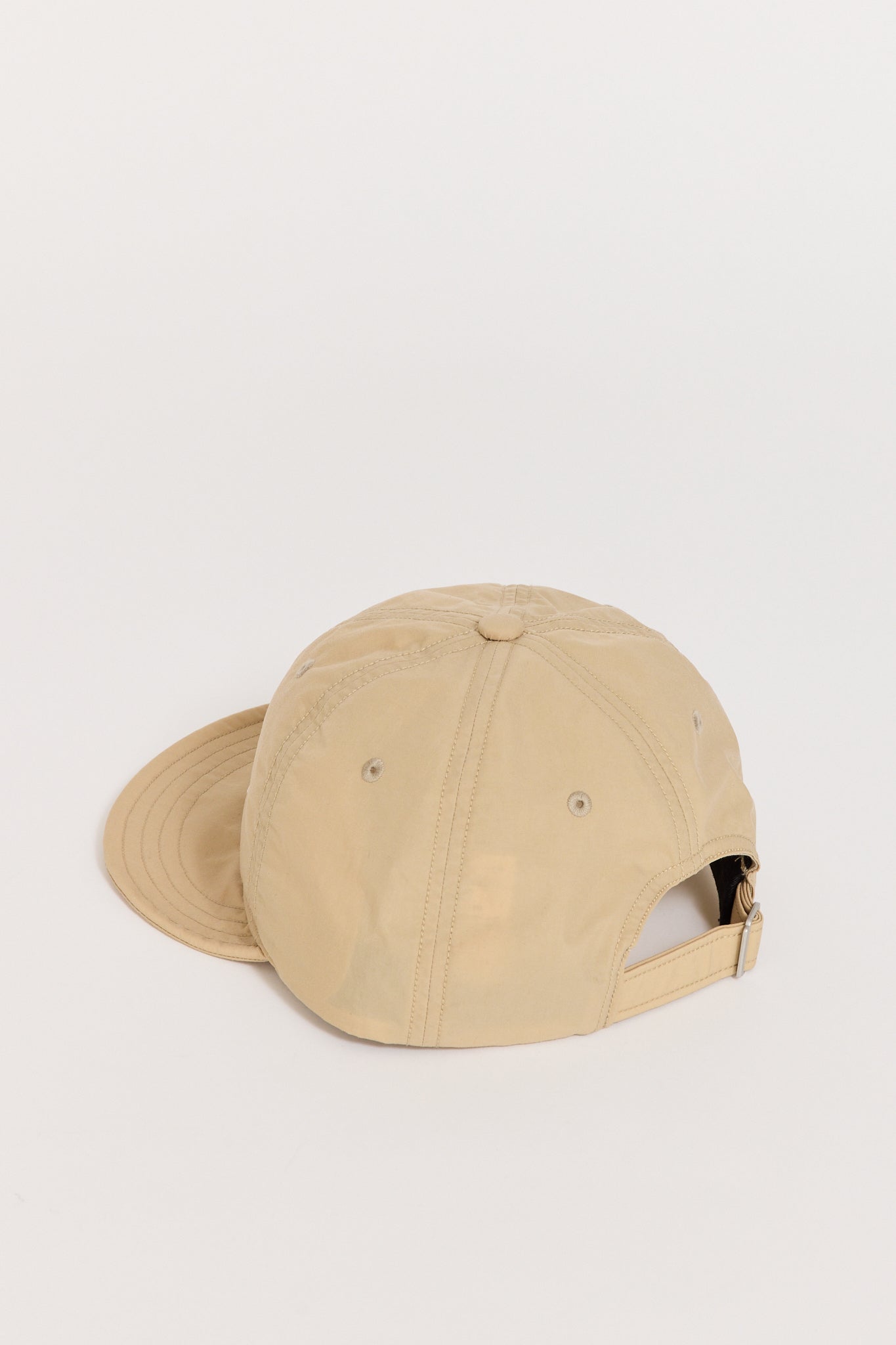 Flat Visor 6 Panel Cap Sand Beige