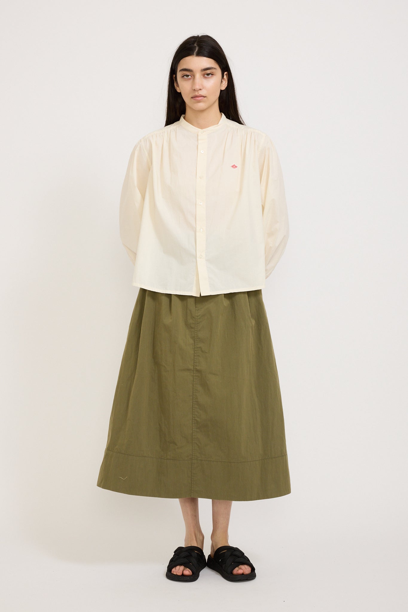 Gathered Shirt Ivory