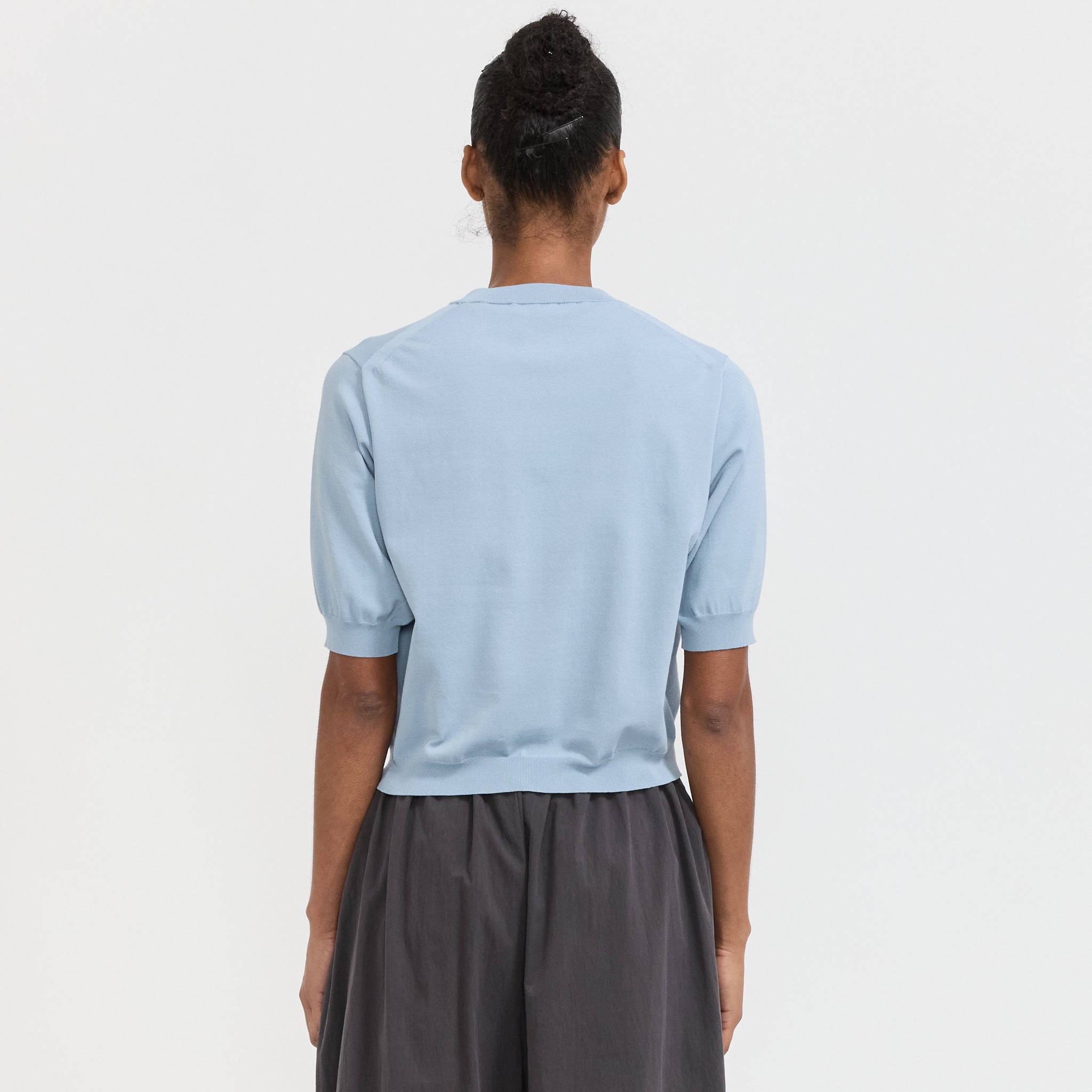Danton | Half Sleeve Crew Neck Light Blue | Maplestore