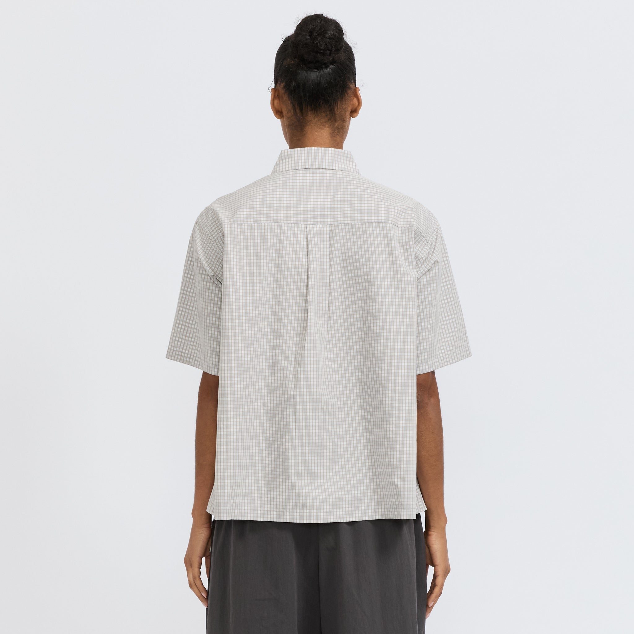 Half Sleeve Shirt Grey/White Check