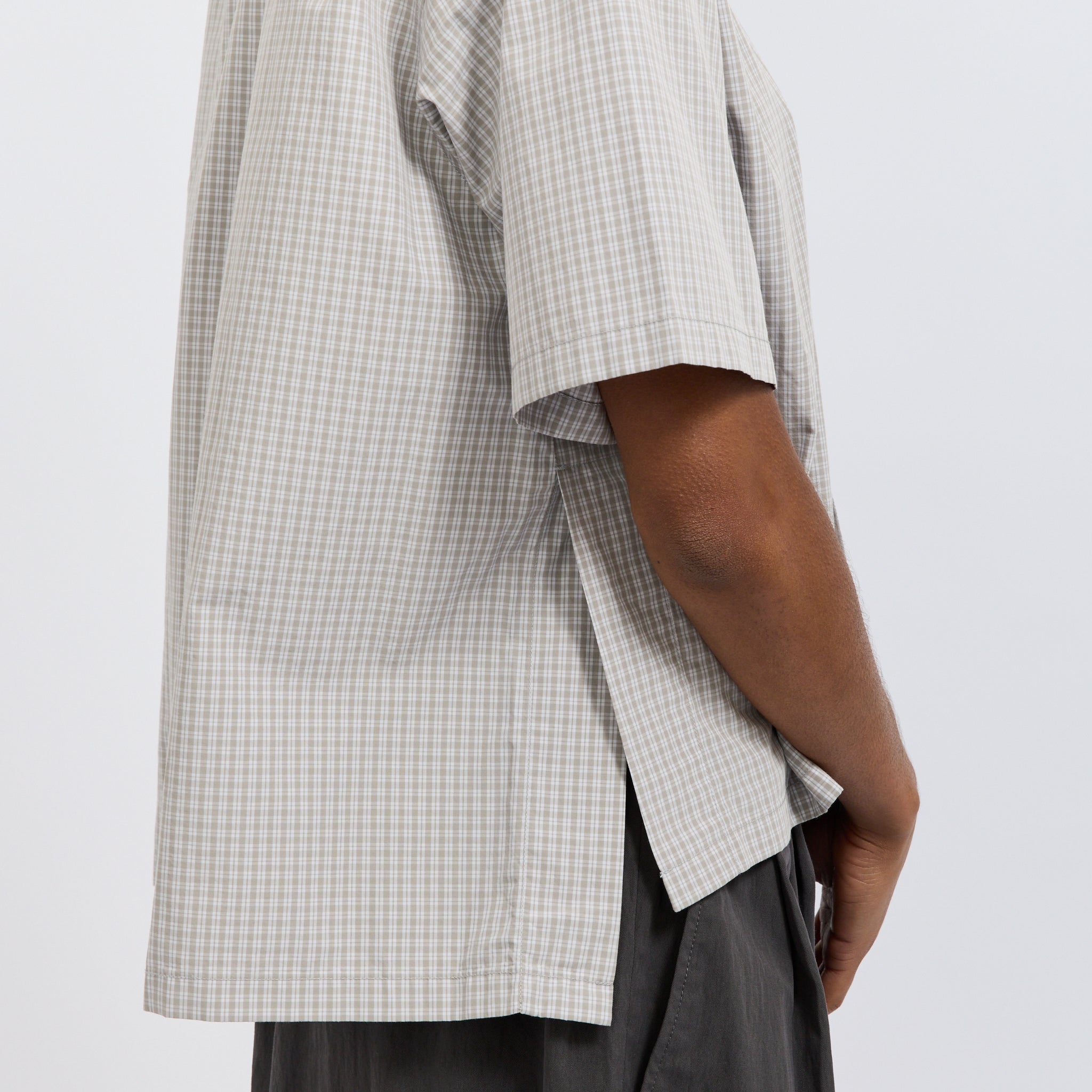 Half Sleeve Shirt Grey/White Check