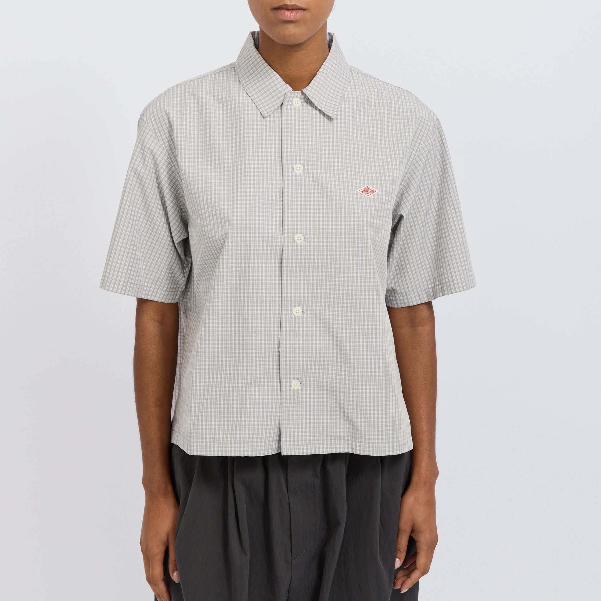 Half Sleeve Shirt Grey/White Check