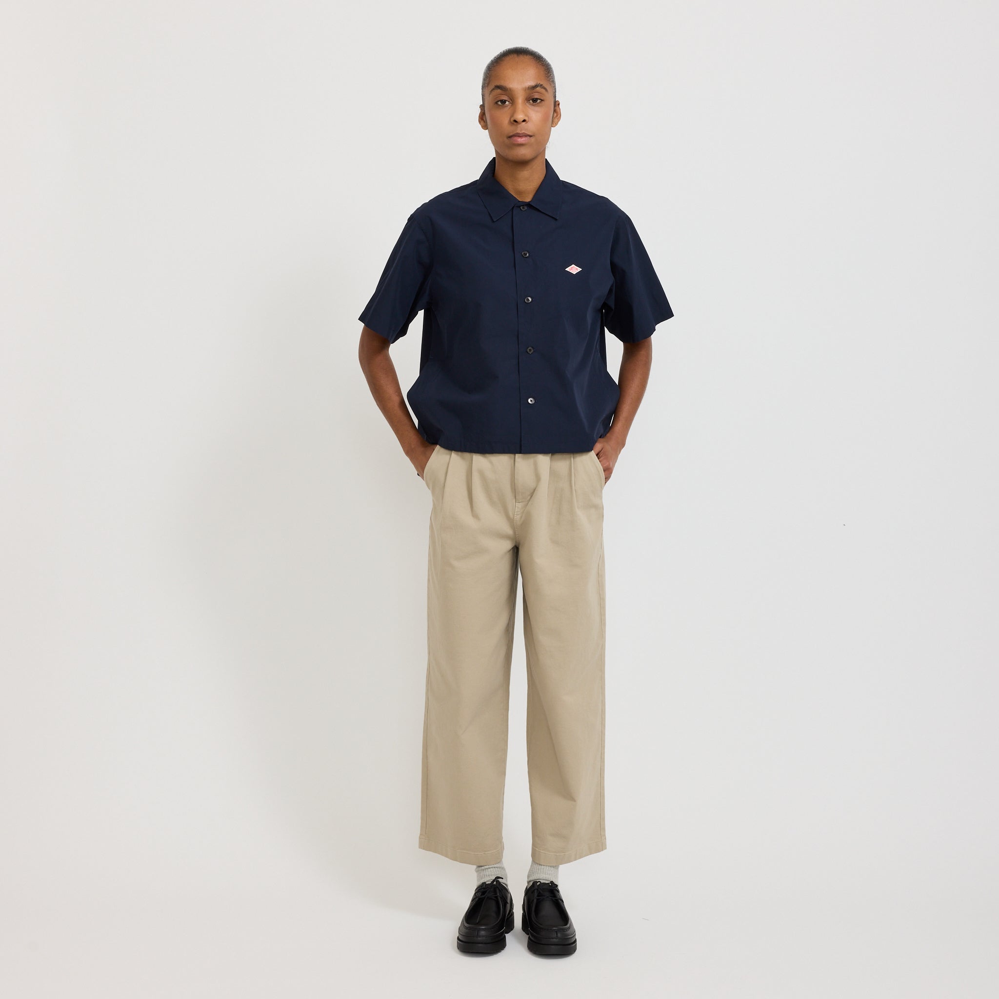 Danton | Half Sleeve Shirt Navy | Maplestore