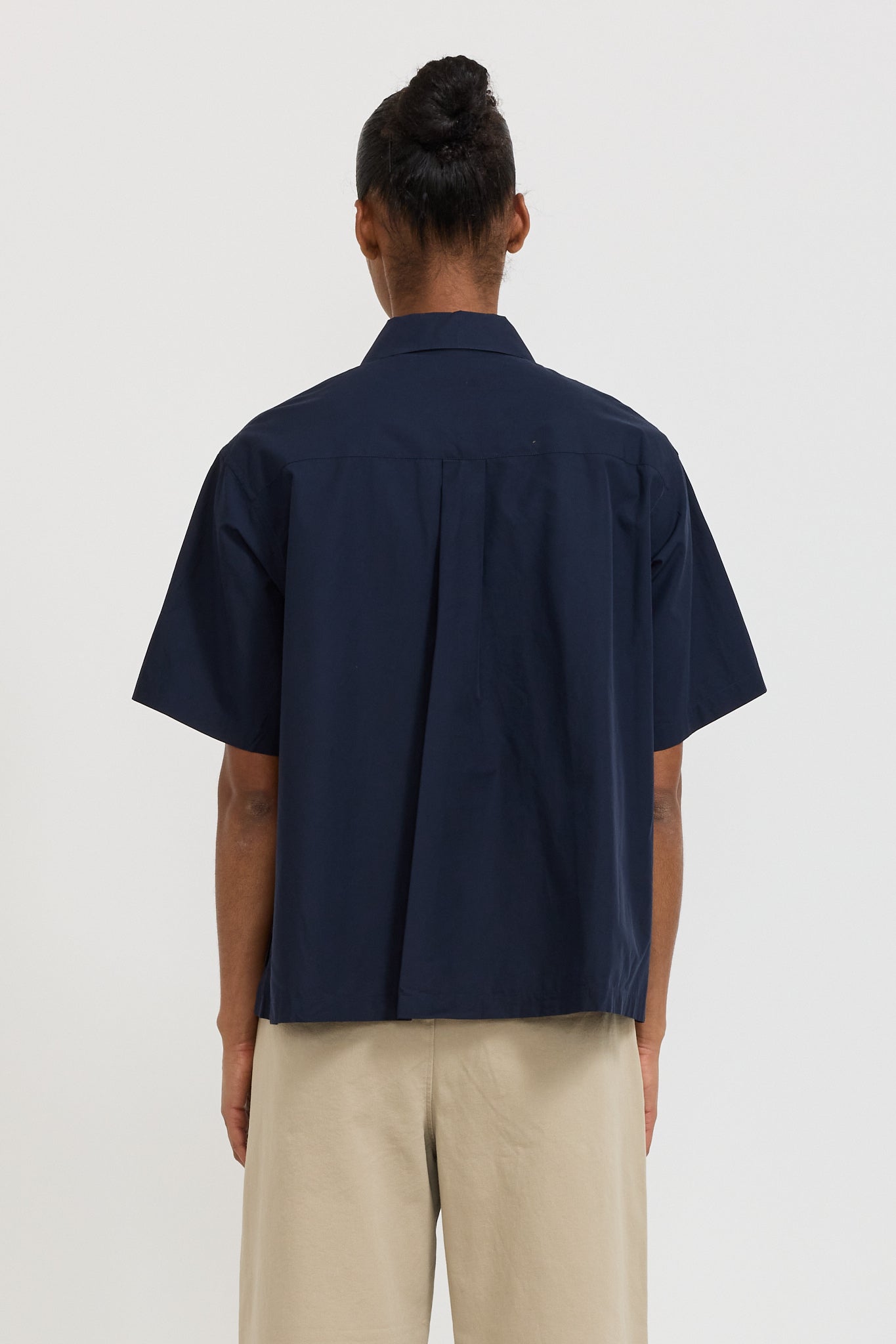 Danton | Half Sleeve Shirt Navy | Maplestore