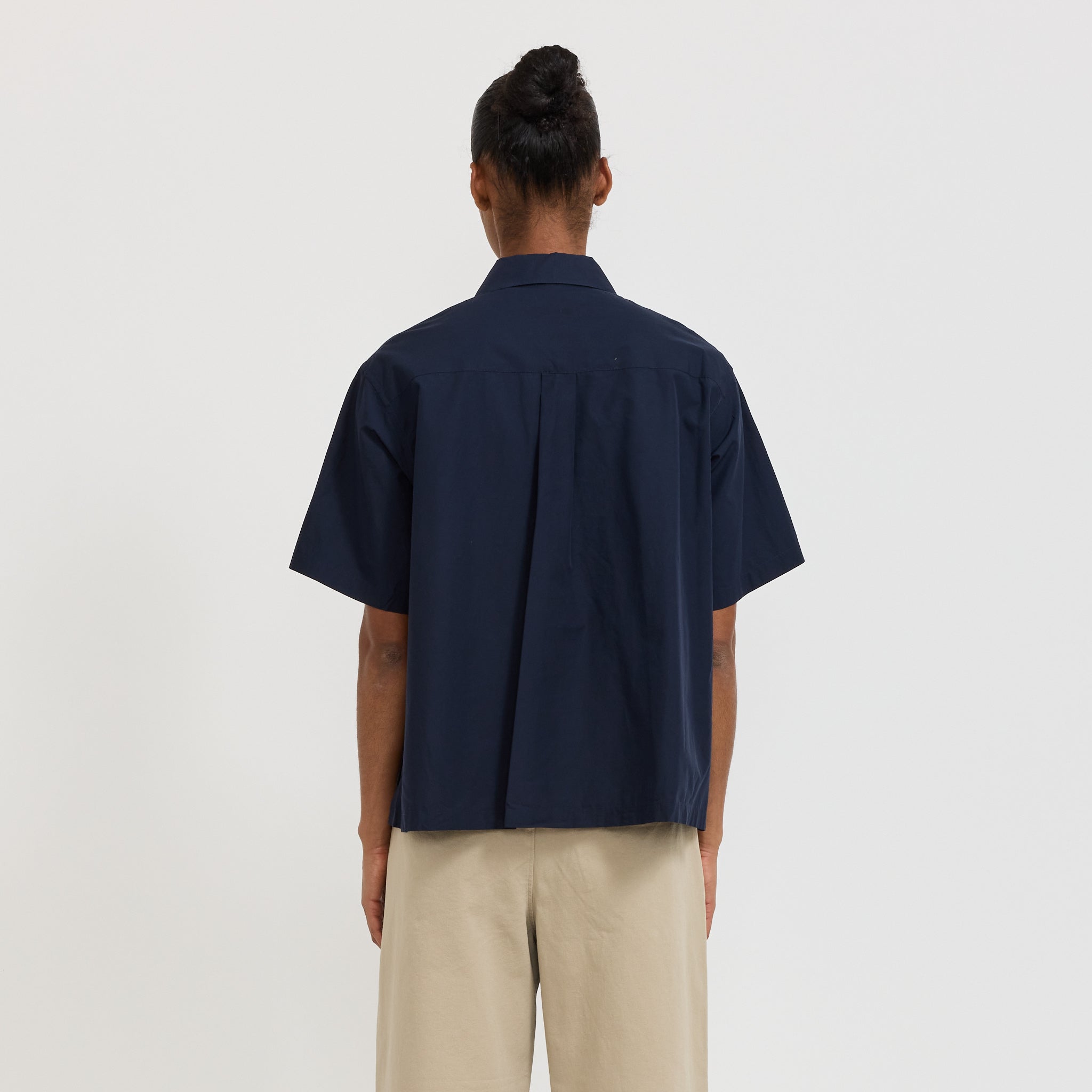 Danton | Half Sleeve Shirt Navy | Maplestore