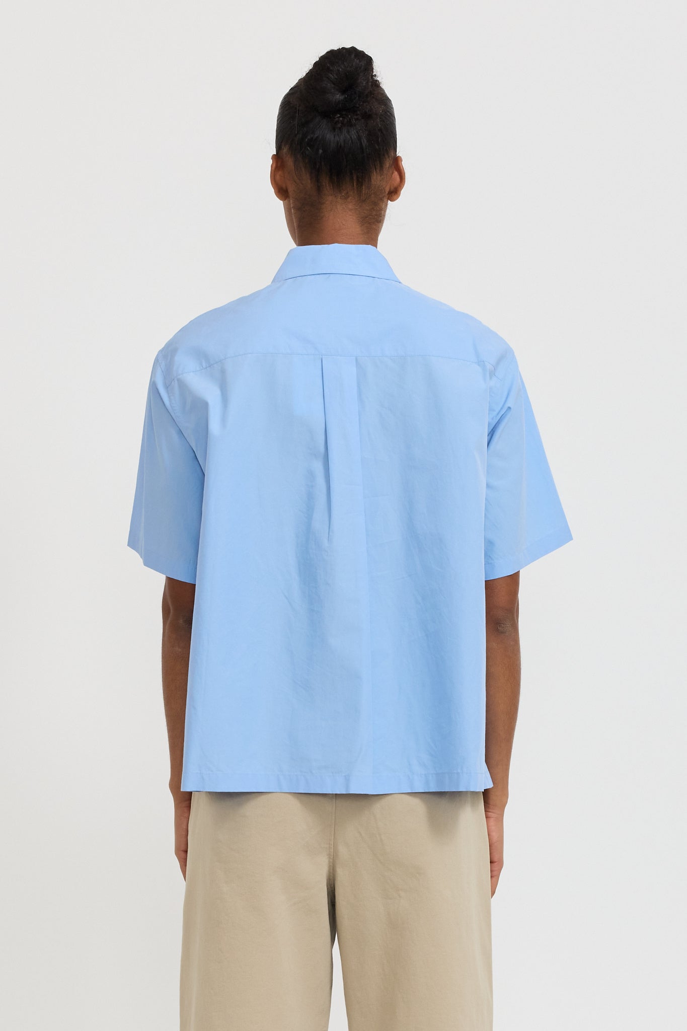Danton | Half Sleeve Shirt Light Sax | Maplestore