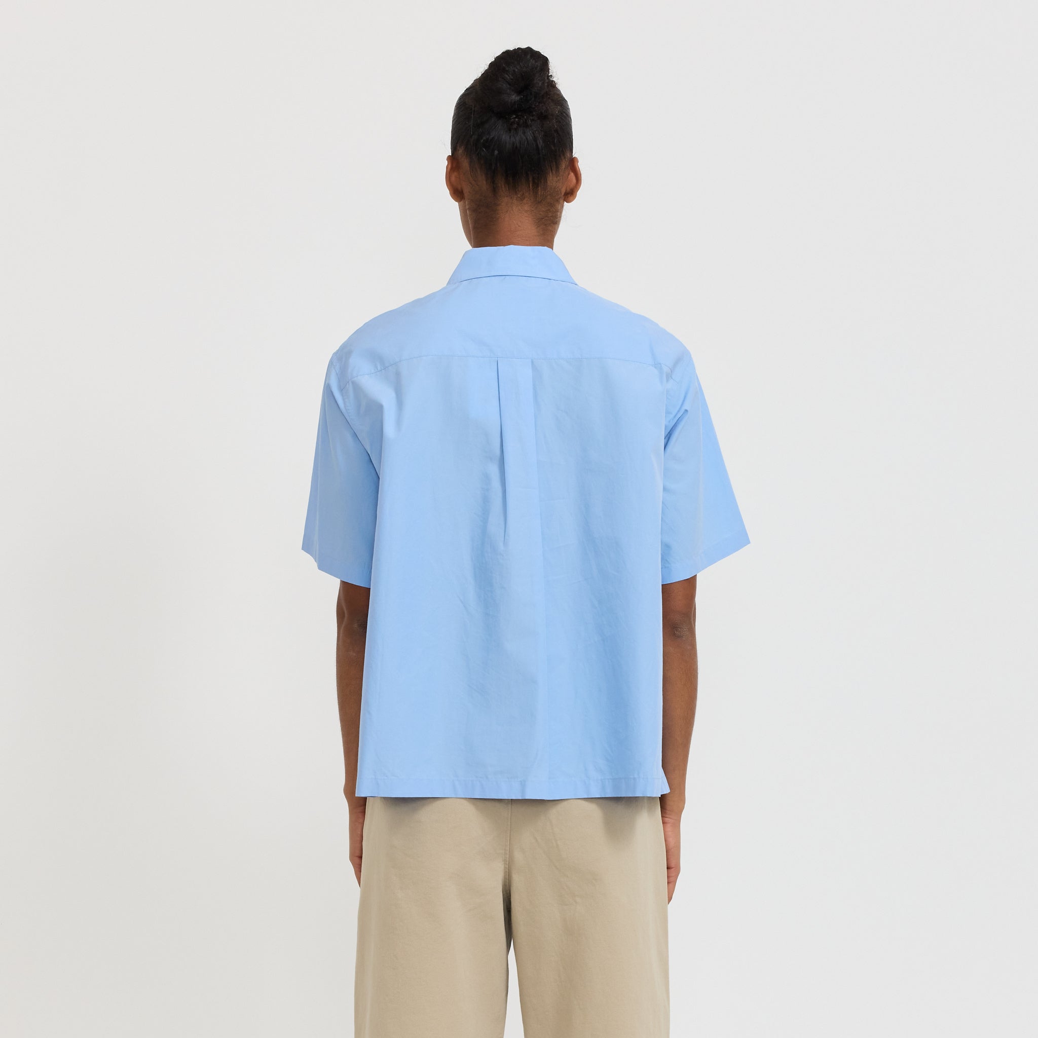 Danton | Half Sleeve Shirt Light Sax | Maplestore