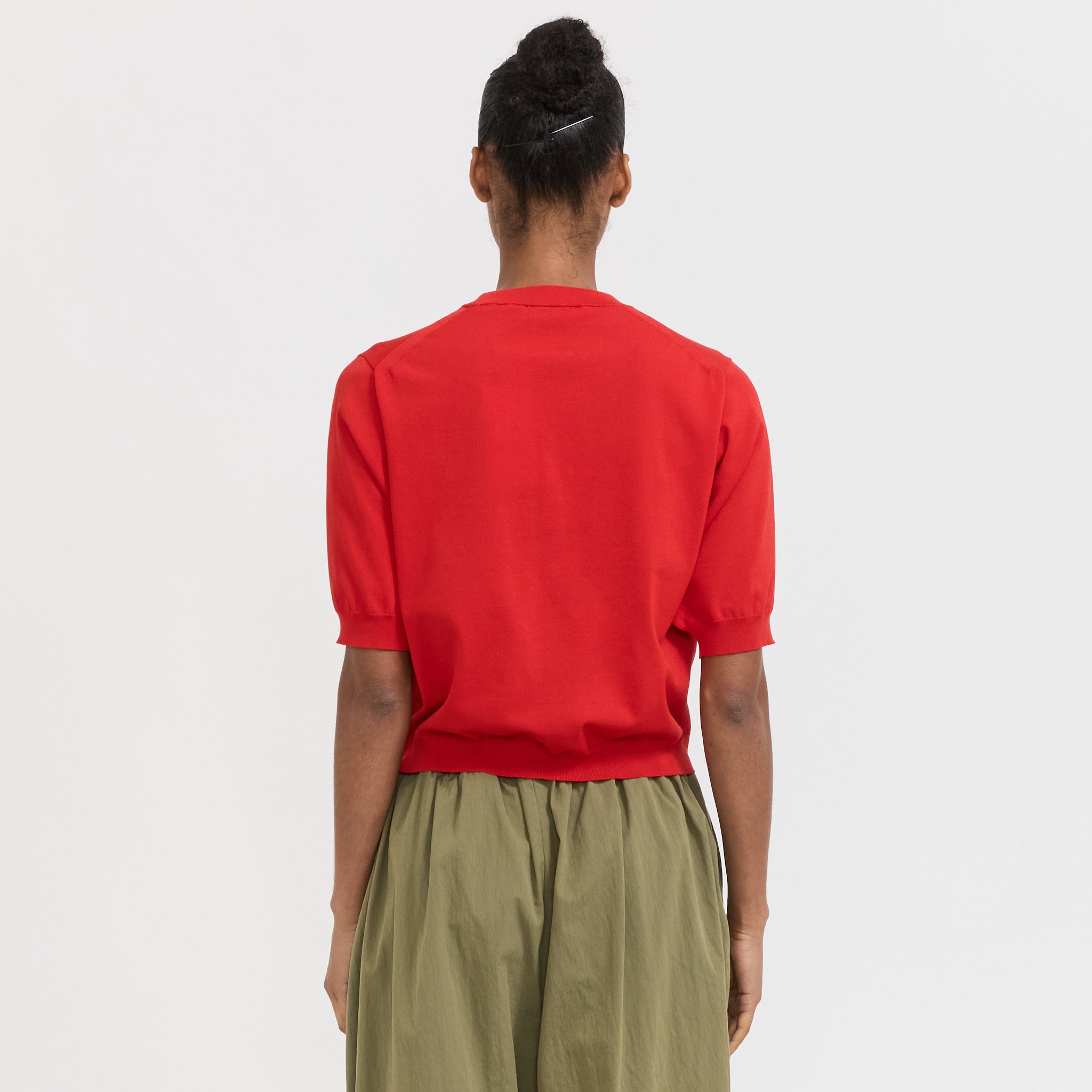Danton | Half Sleeve Crew Neck Red | Maplestore