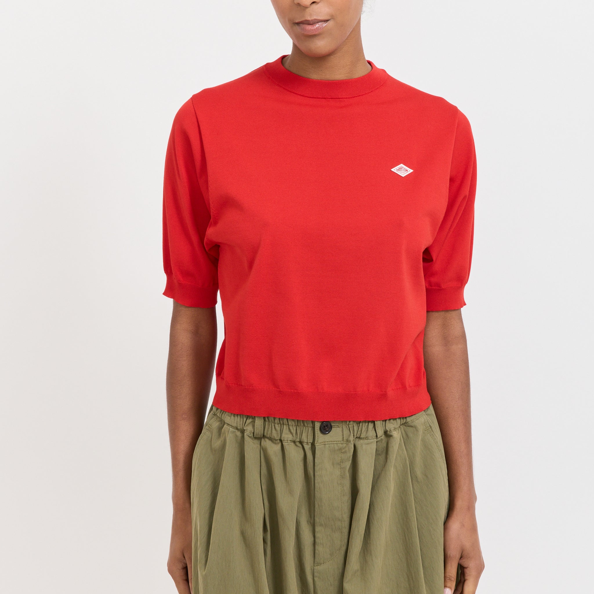 Danton | Half Sleeve Crew Neck Red | Maplestore