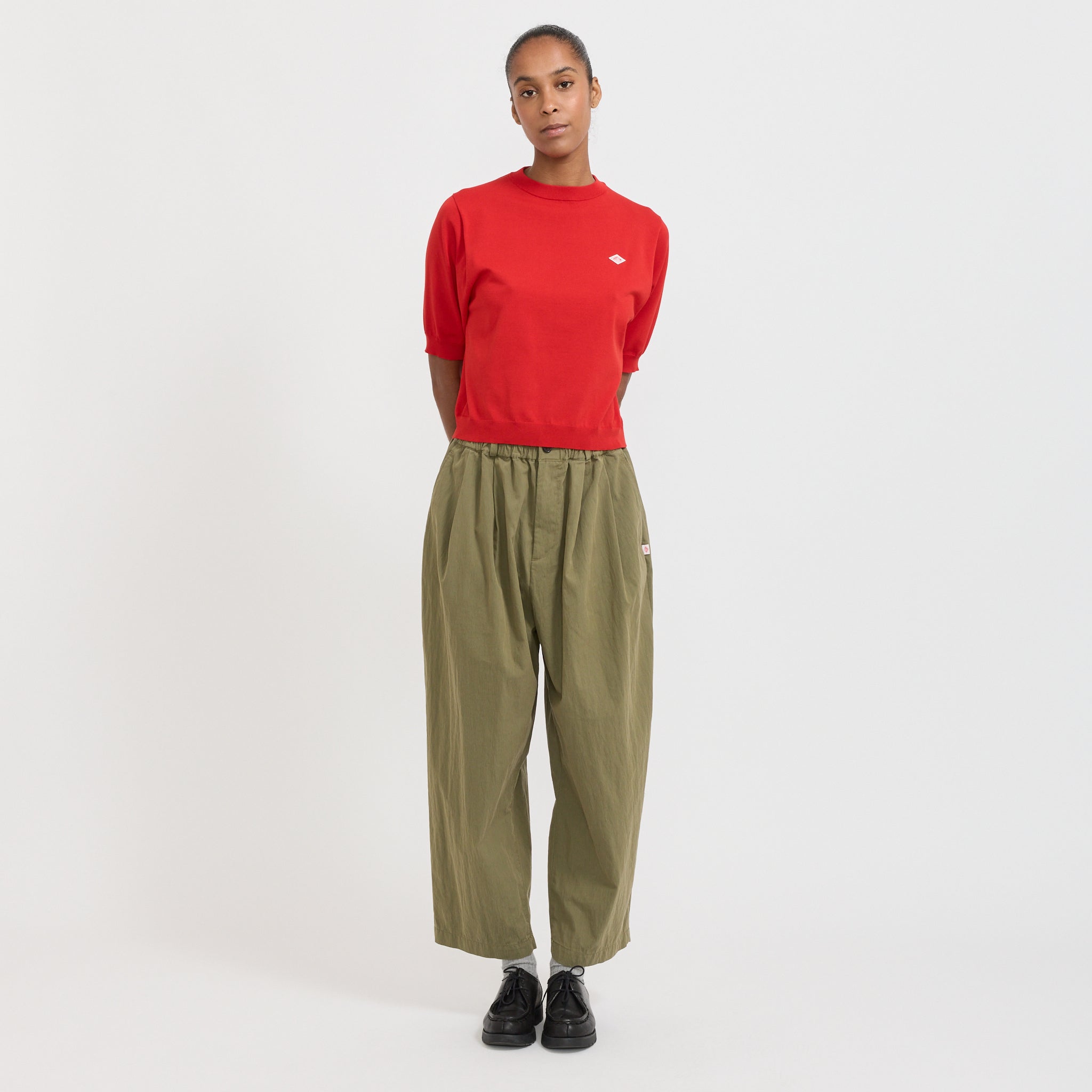 Danton | Half Sleeve Crew Neck Red | Maplestore