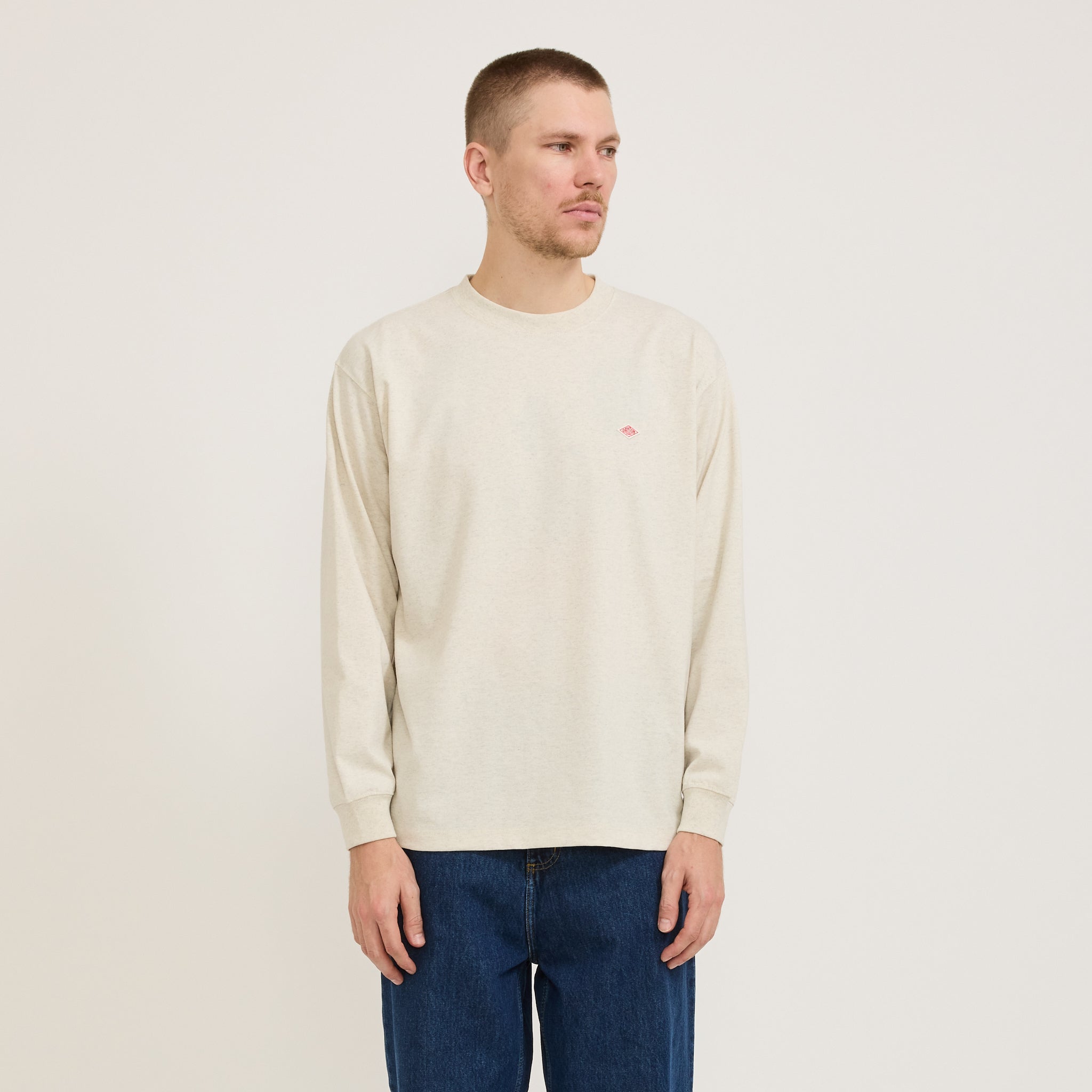 Long Sleeve T-Shirt Heather Ivory