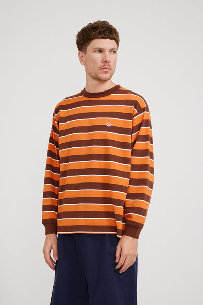 Danton | L/S T-Shirt Brown/Orange | Maplestore