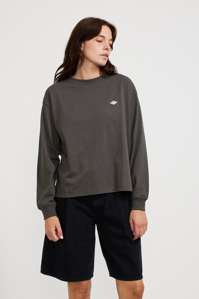 Danton | Long Sleeve T-Shirt Coal Grey Womens | Maplestore