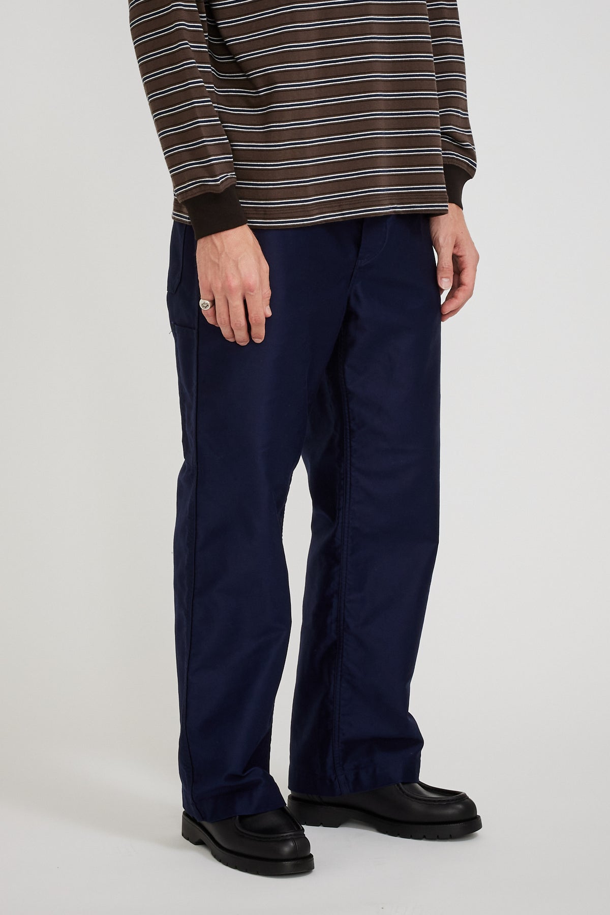 Danton Mole Skin Work Pants Blue | Maplestore