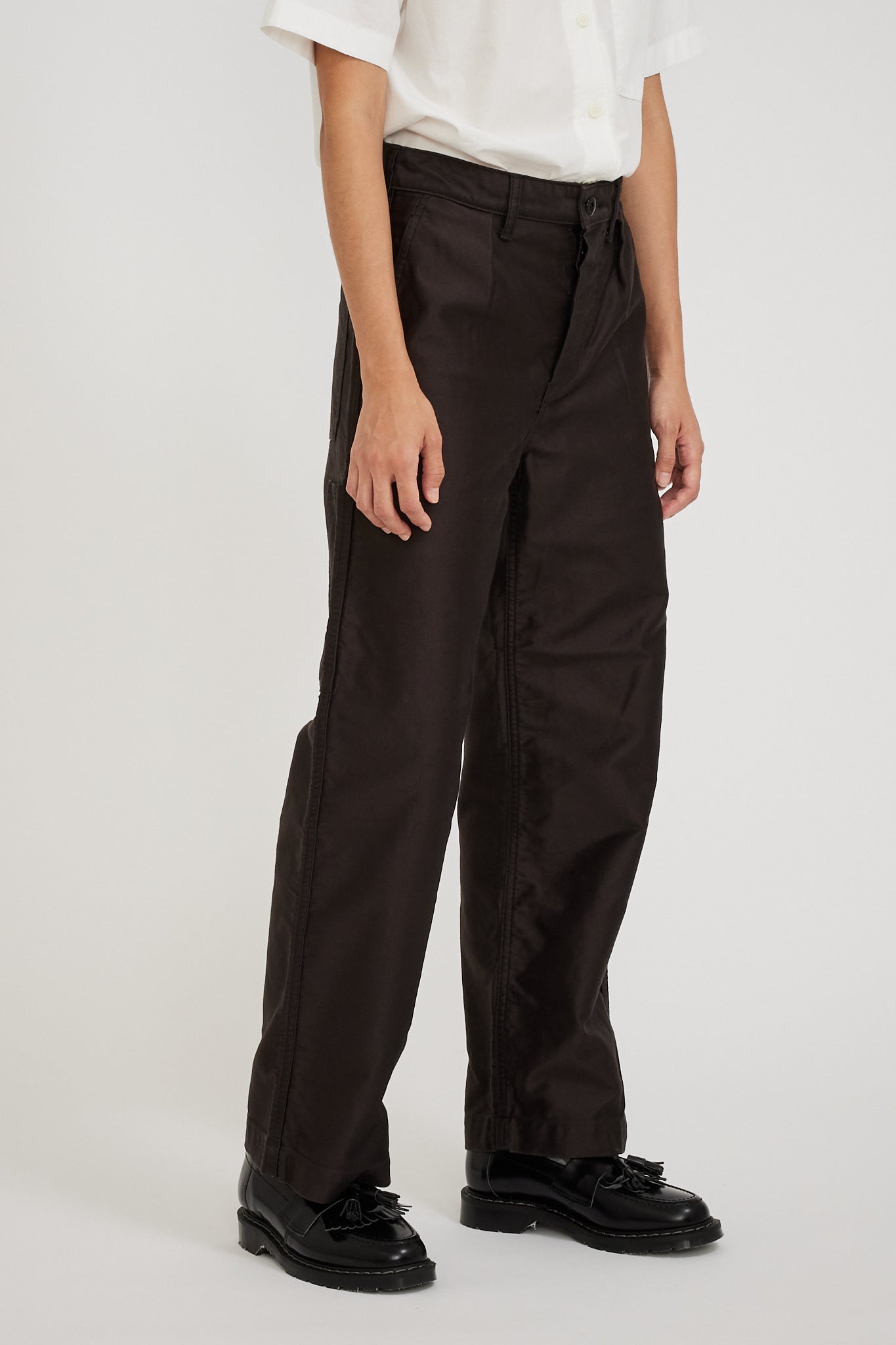 Danton | Mole Skin Work Pants Dark Brown Womens | Maplestore