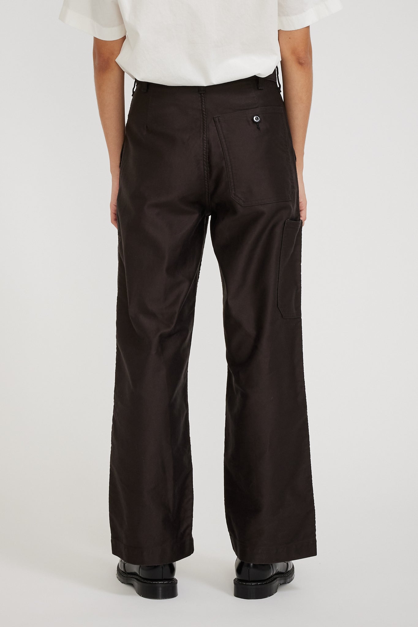 Danton | Mole Skin Work Pants Dark Brown Womens | Maplestore