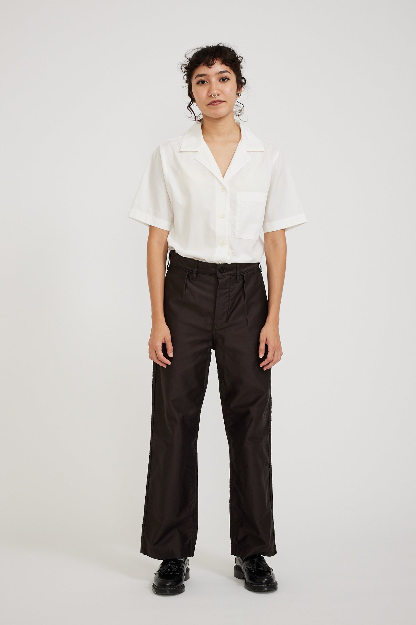 Danton | Mole Skin Work Pants Dark Brown Womens | Maplestore