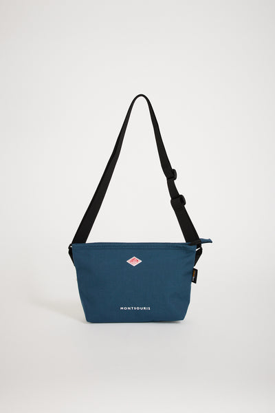 Danton | Montsouris Shoulder Bag Cordura Canvas Blue Green | Maplestore