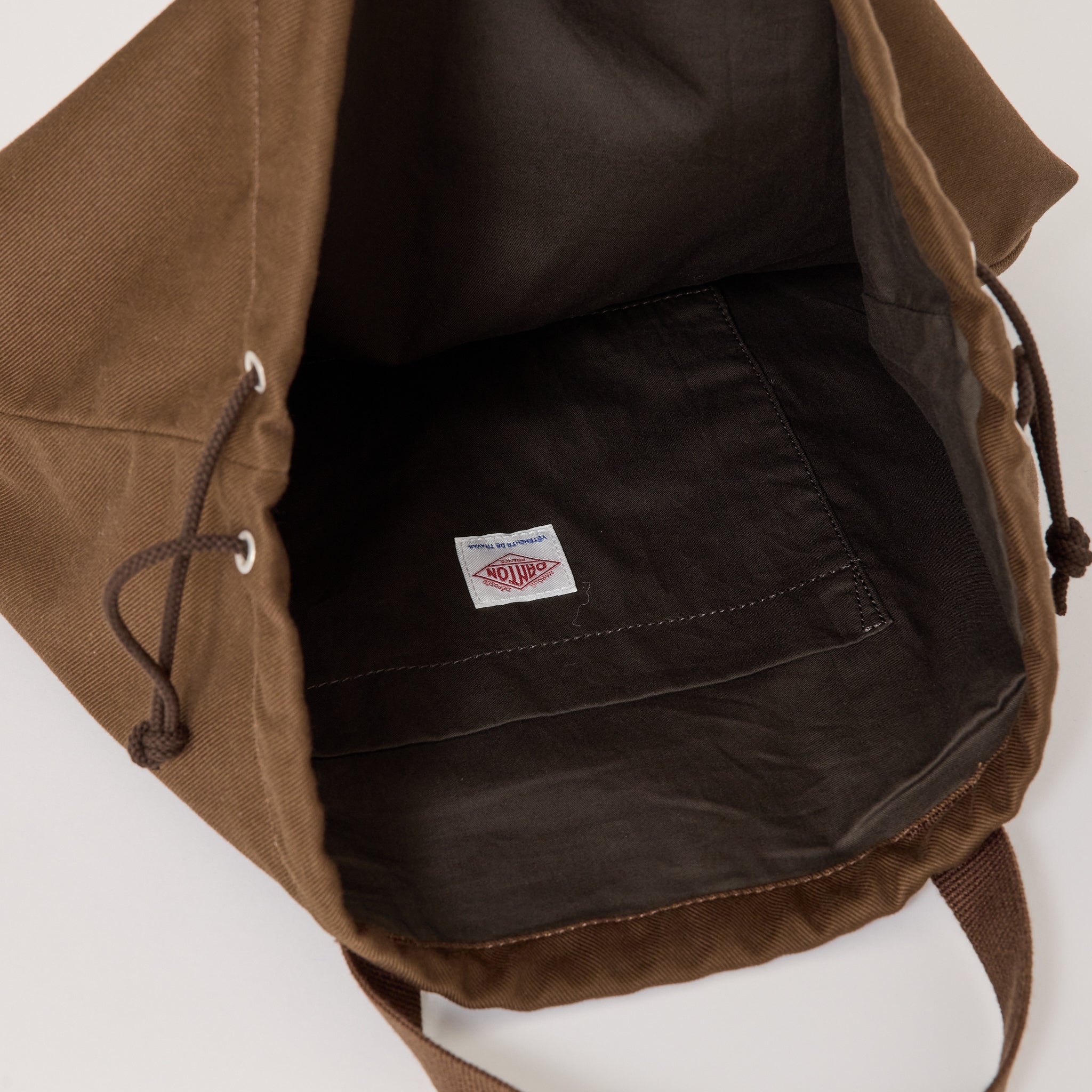Montrouge Drawstring Tote Bag Brown