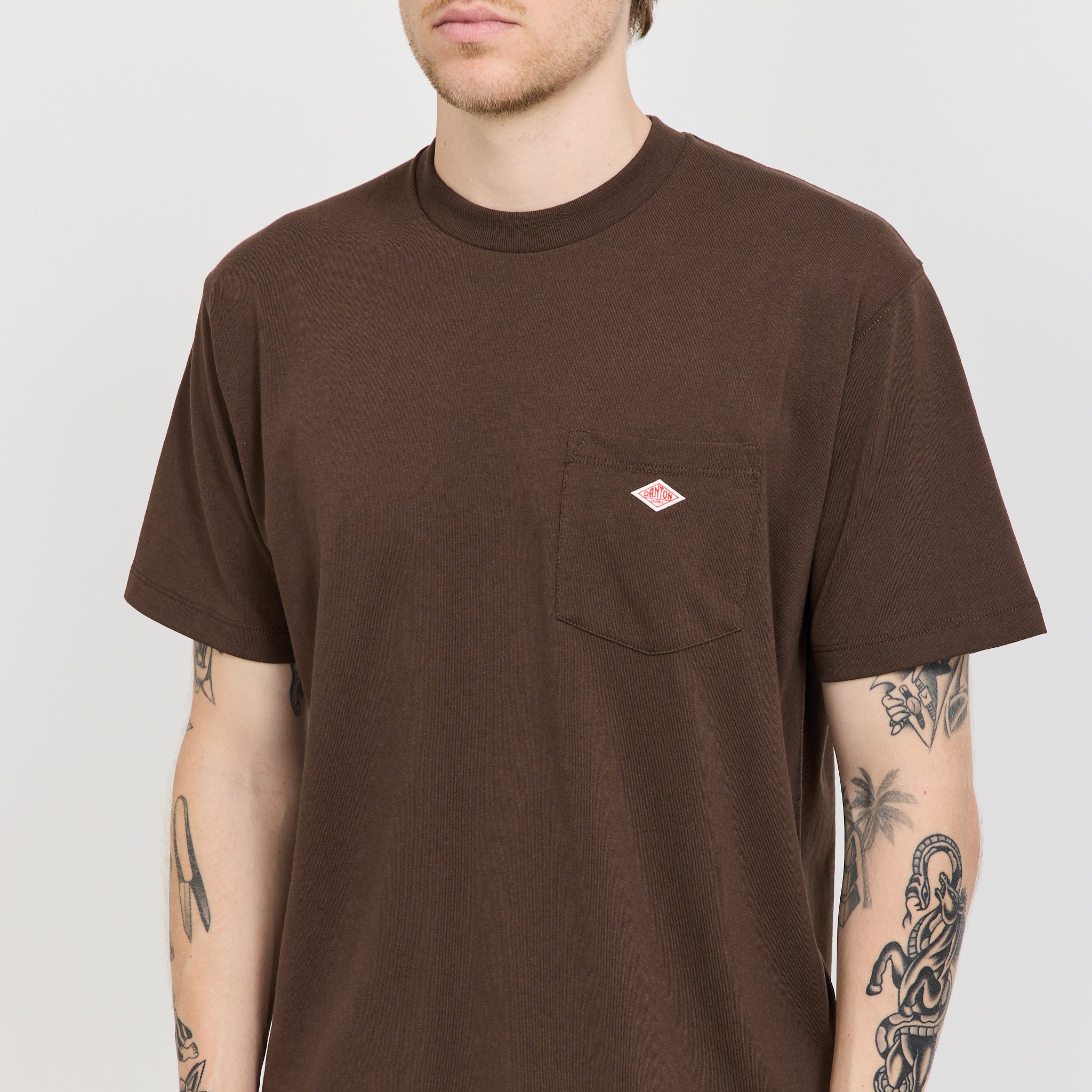 Danton | Pocket T-Shirt Dark Brown | Maplestore