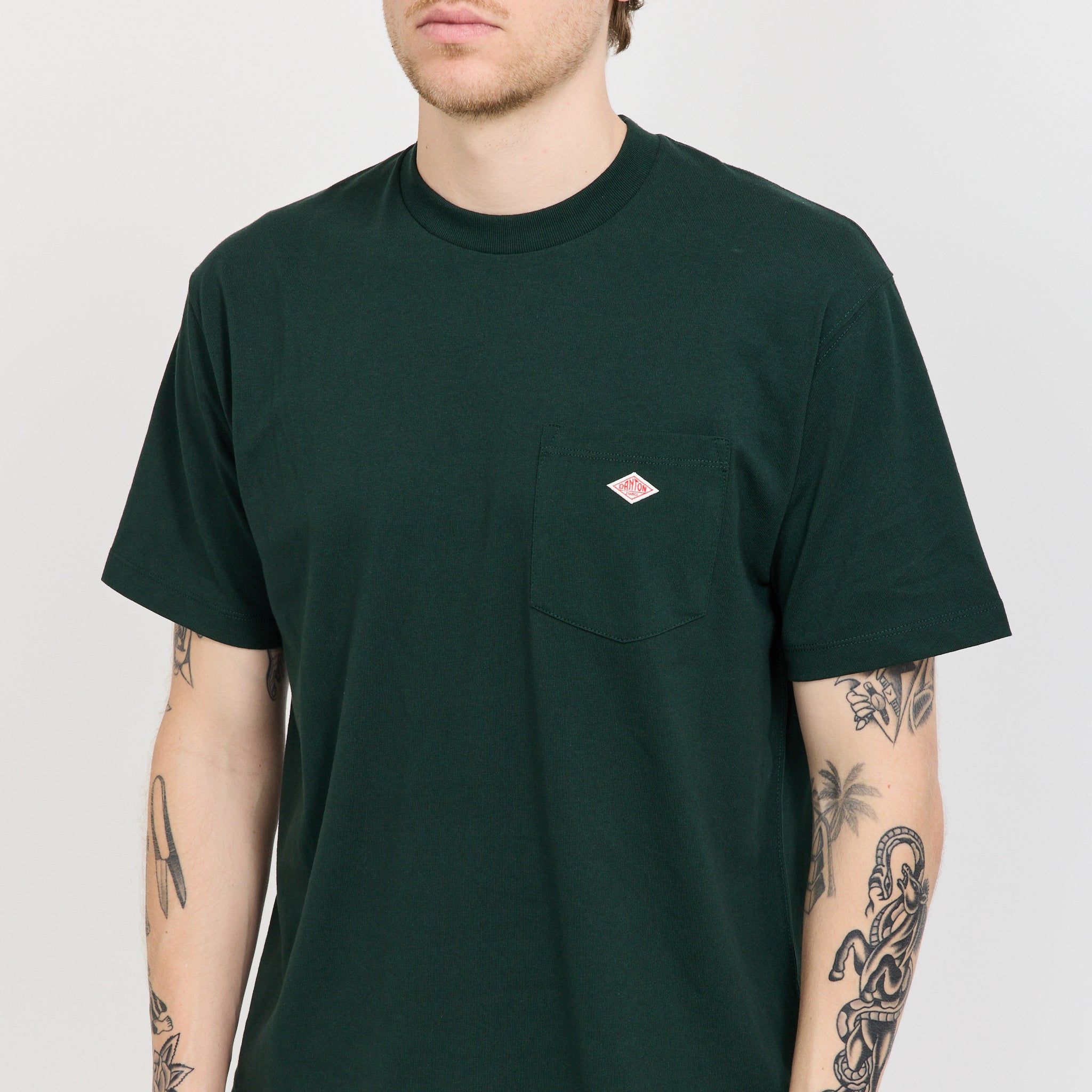Danton | Pocket T-Shirt Dark Green | Maplestore