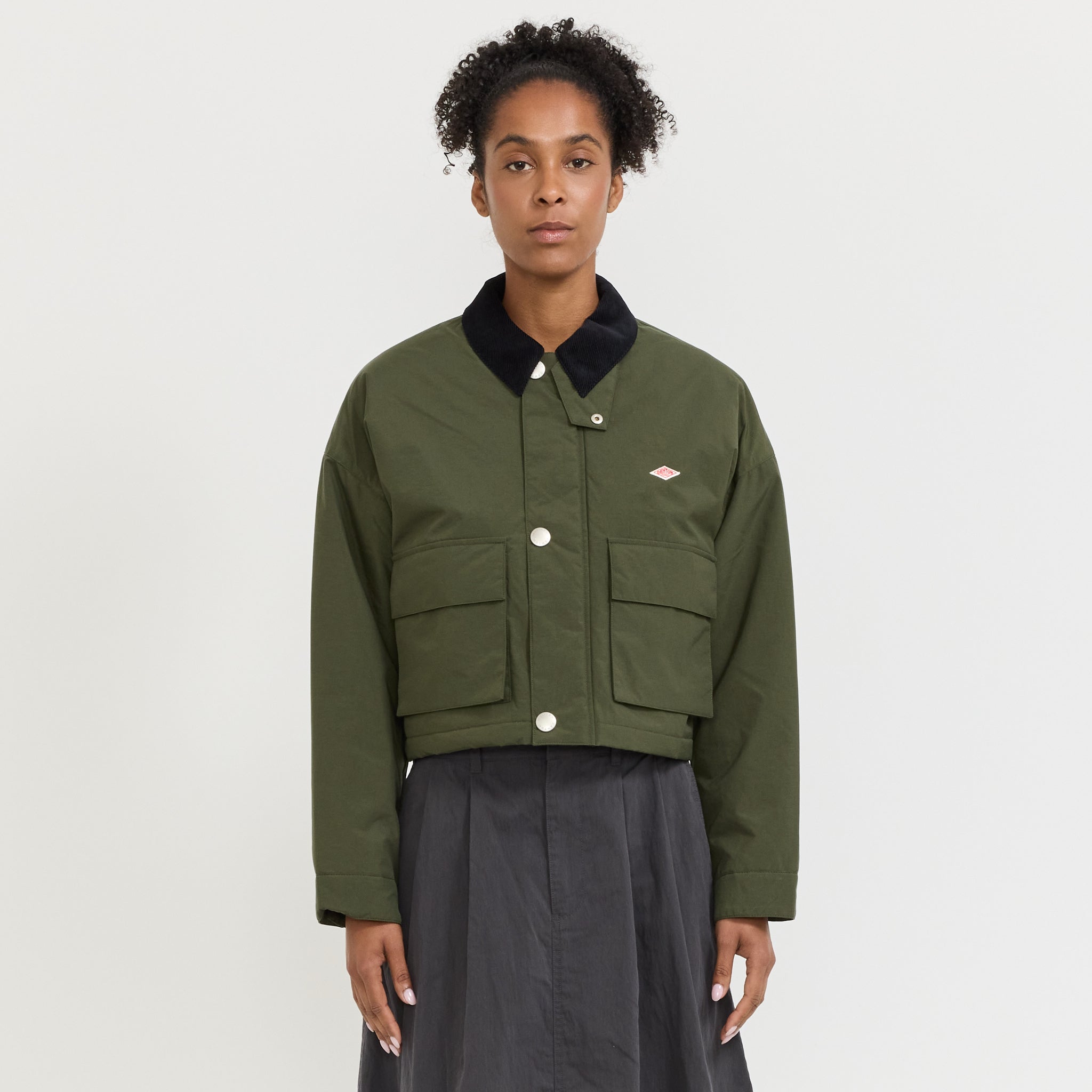 Short Jacket Dark Olive